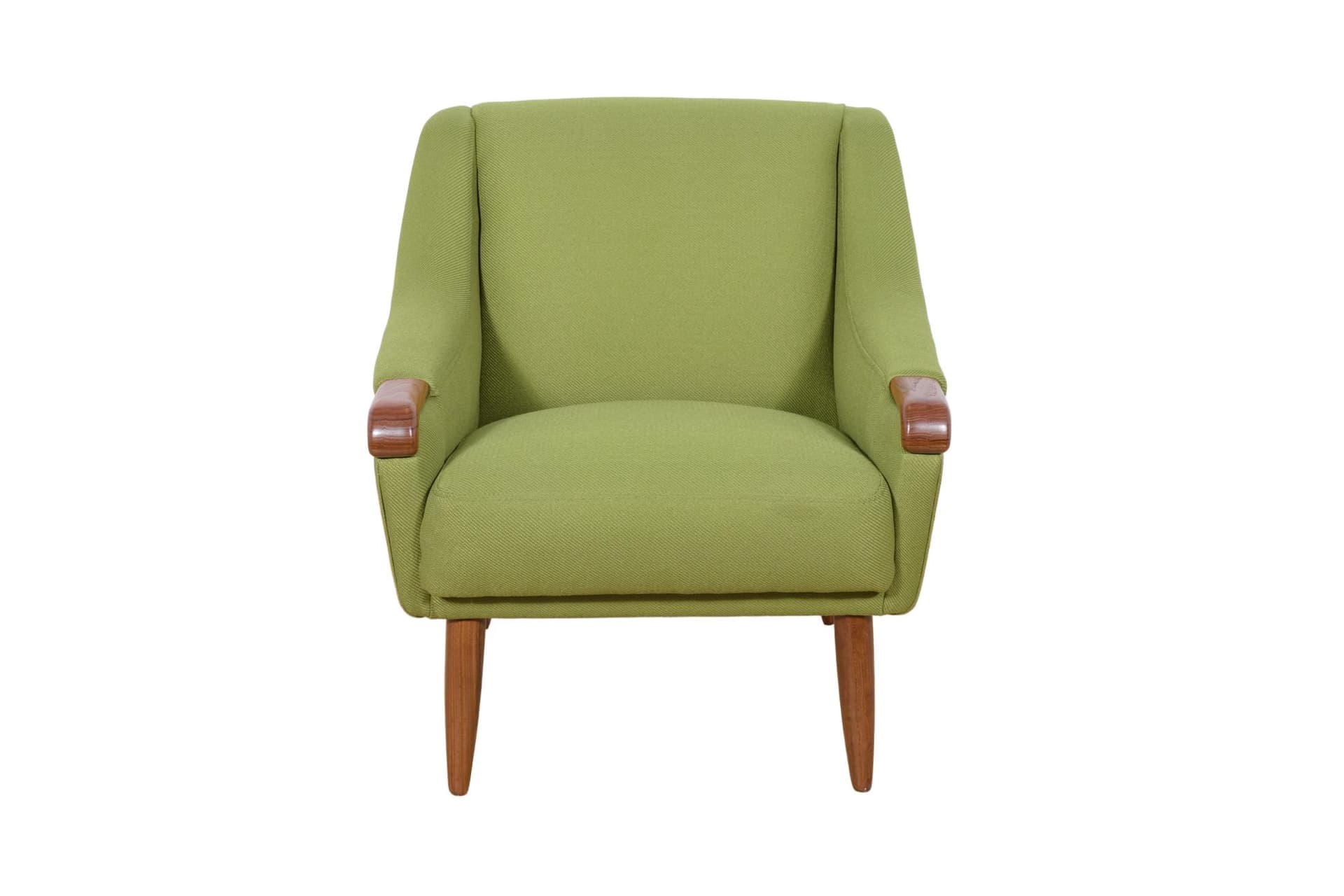 Fotel, teak zielony, Dania, lata 60.
