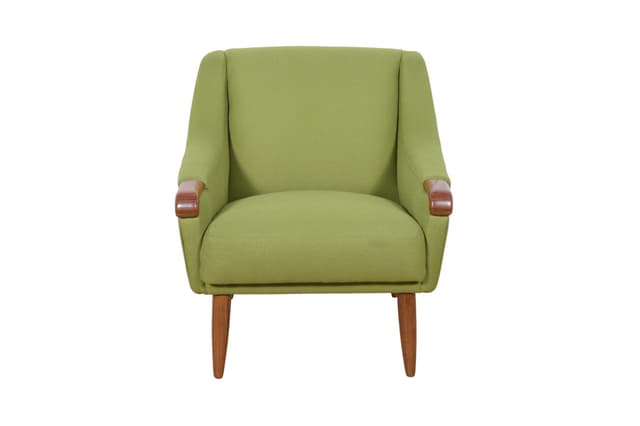 Fotel, teak zielony, Dania, lata 60. - WYMIARY