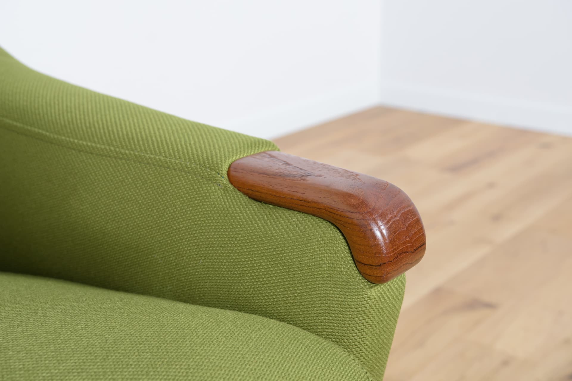 Fotel, teak zielony, Dania, lata 60. - 288899