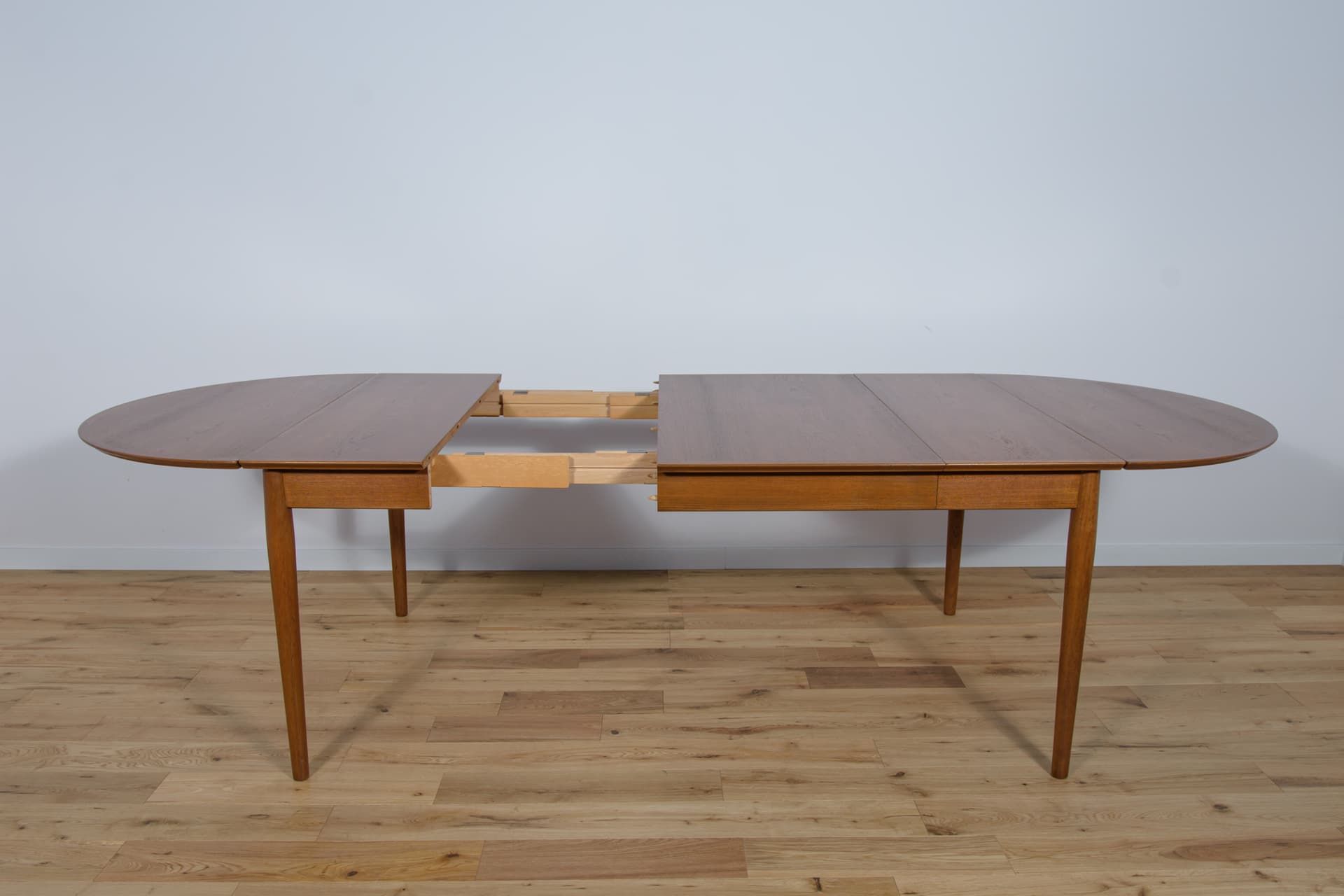 Stół rozkładany, teak brązowy, Dania, lata 60. - 289039