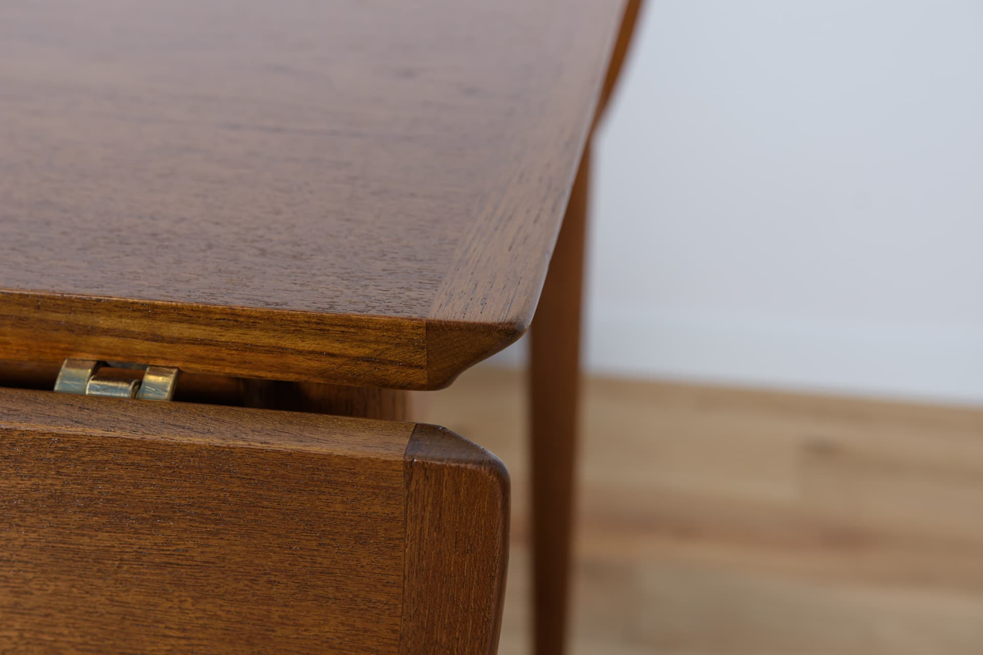 Stół rozkładany, teak brązowy, Dania, lata 60. - 289043