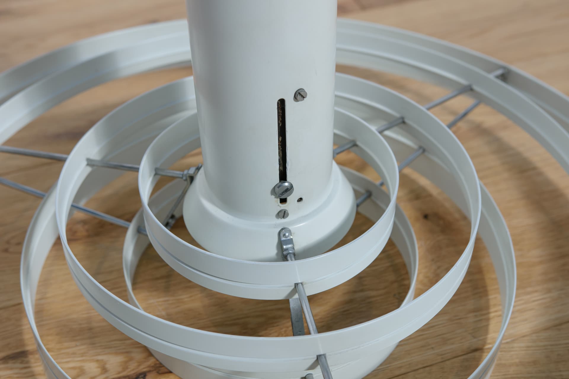 Lampa wisząca Fibonacci, biały, metal, proj. S. Frandsen, Fog & Mørup, Dania, lata 60. - 289091