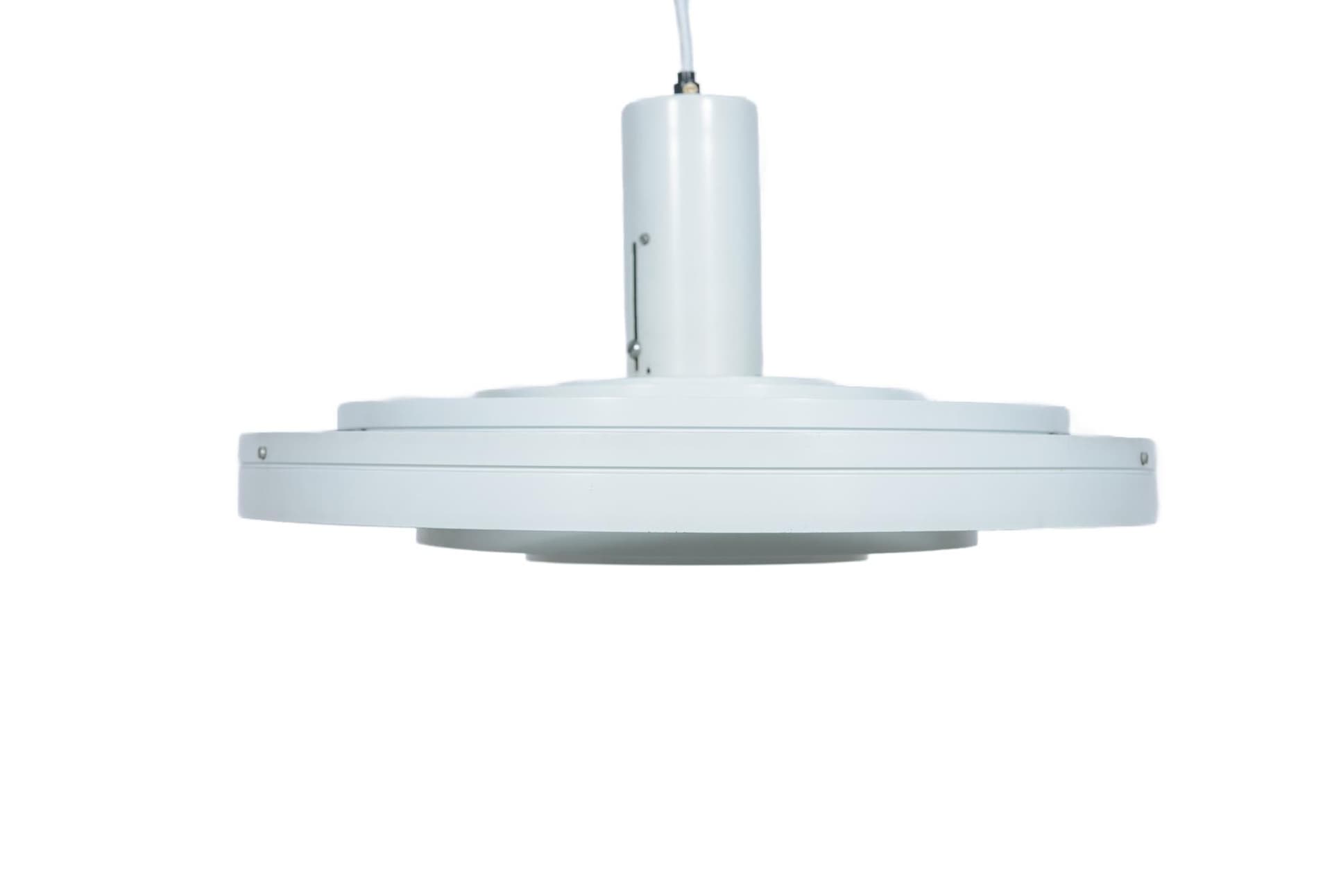 Lampa wisząca Fibonacci, biały, metal, proj. S. Frandsen, Fog & Mørup, Dania, lata 60.