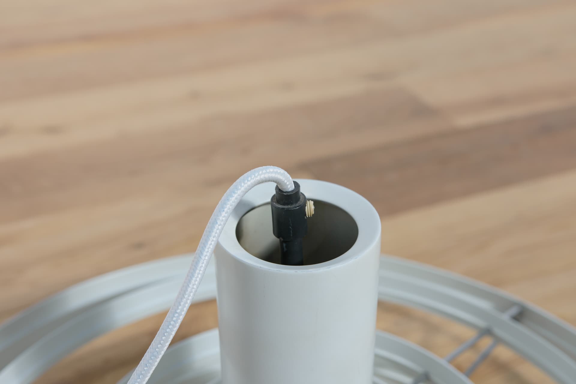 Lampa wisząca Fibonacci, biały, metal, proj. S. Frandsen, Fog & Mørup, Dania, lata 60. - 289093