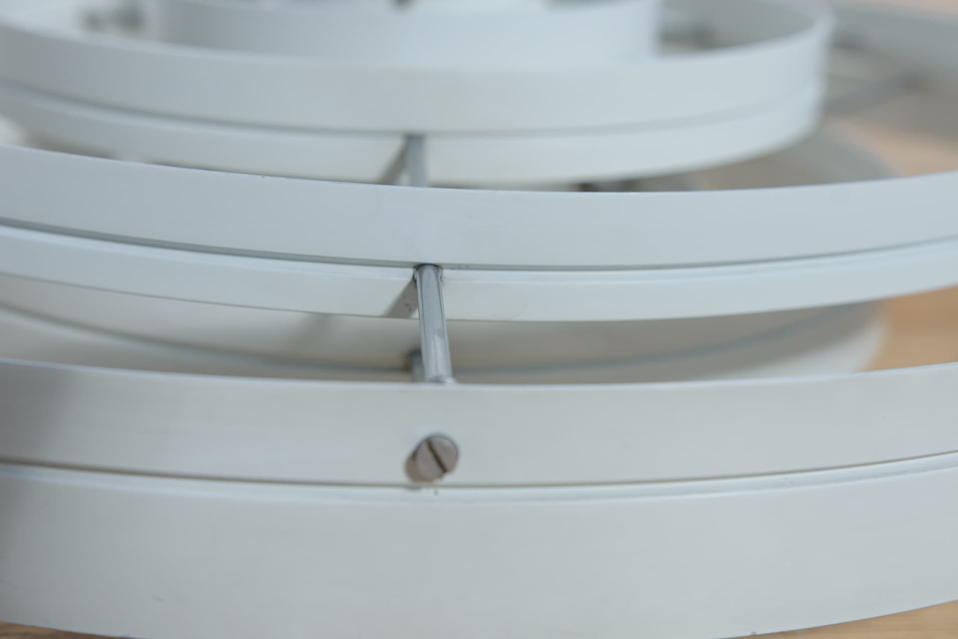 Lampa wisząca Fibonacci, biały, metal, proj. S. Frandsen, Fog & Mørup, Dania, lata 60. - 289092