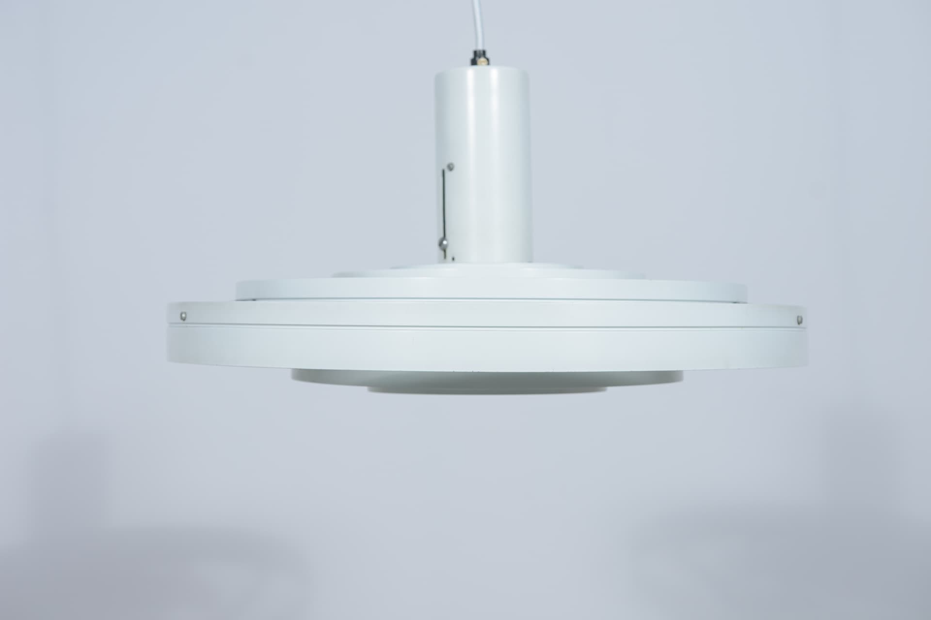 Lampa wisząca Fibonacci, biały, metal, proj. S. Frandsen, Fog & Mørup, Dania, lata 60. - 289082