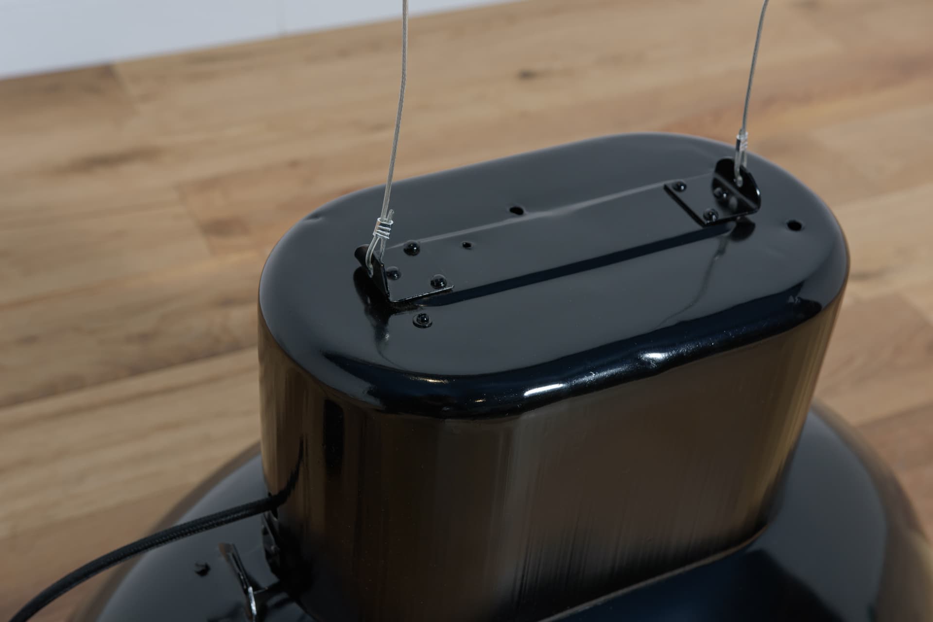 Lampa wisząca Uboot, metal czarny, Predom-Mesko, Polska, lata 70. - 289114