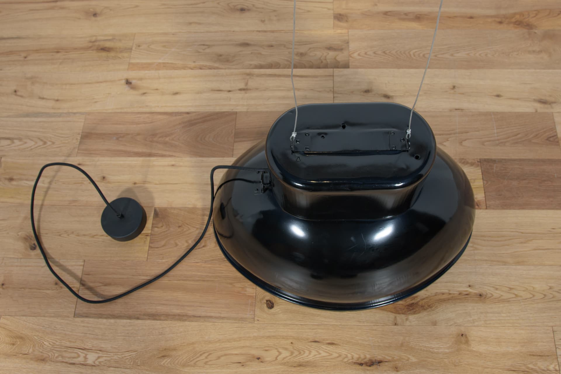 Lampa wisząca Uboot, metal czarny, Predom-Mesko, Polska, lata 70. - 289113