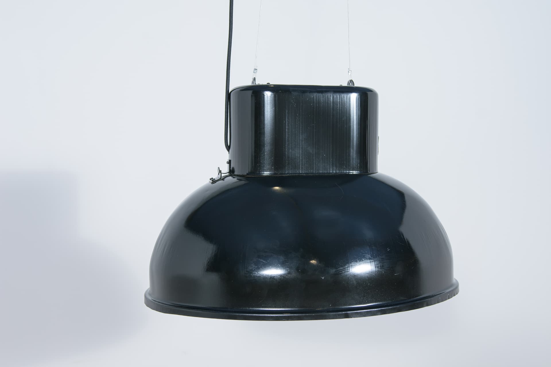 Lampa wisząca Uboot, metal czarny, Predom-Mesko, Polska, lata 70. - 289111