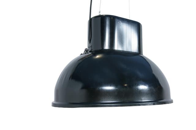 Lampa wisząca Uboot, metal czarny, Predom-Mesko, Polska, lata 70. - WYMIARY