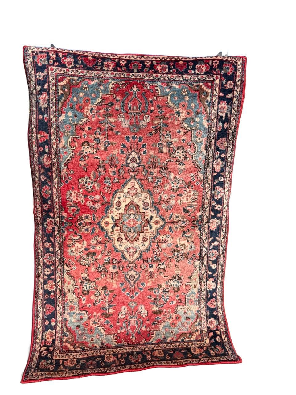 Dywan Hamadan 210x135 cm, czerwony, wełna, Iran