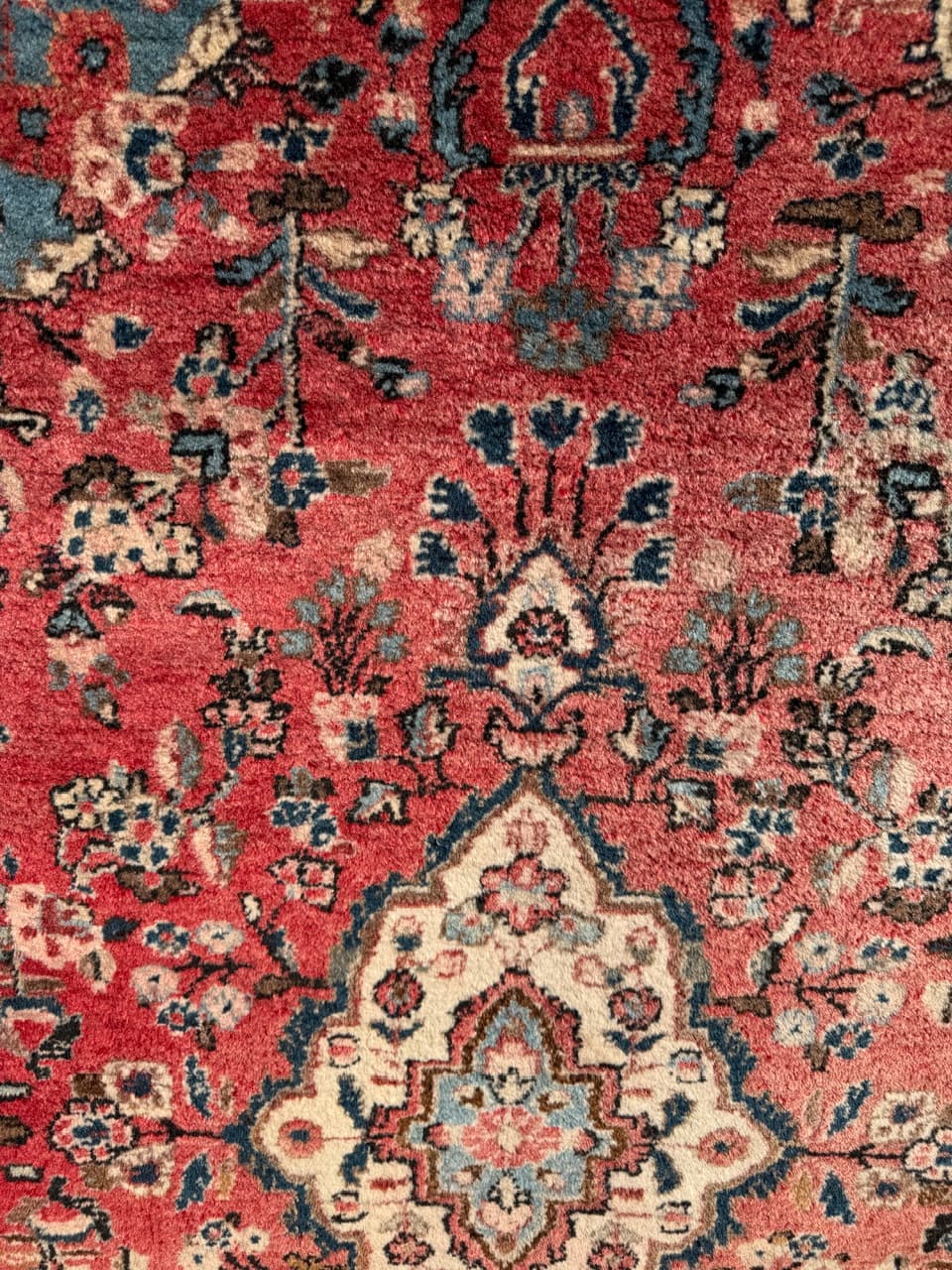 Dywan Hamadan 210x135 cm, czerwony, wełna, Iran - 289197