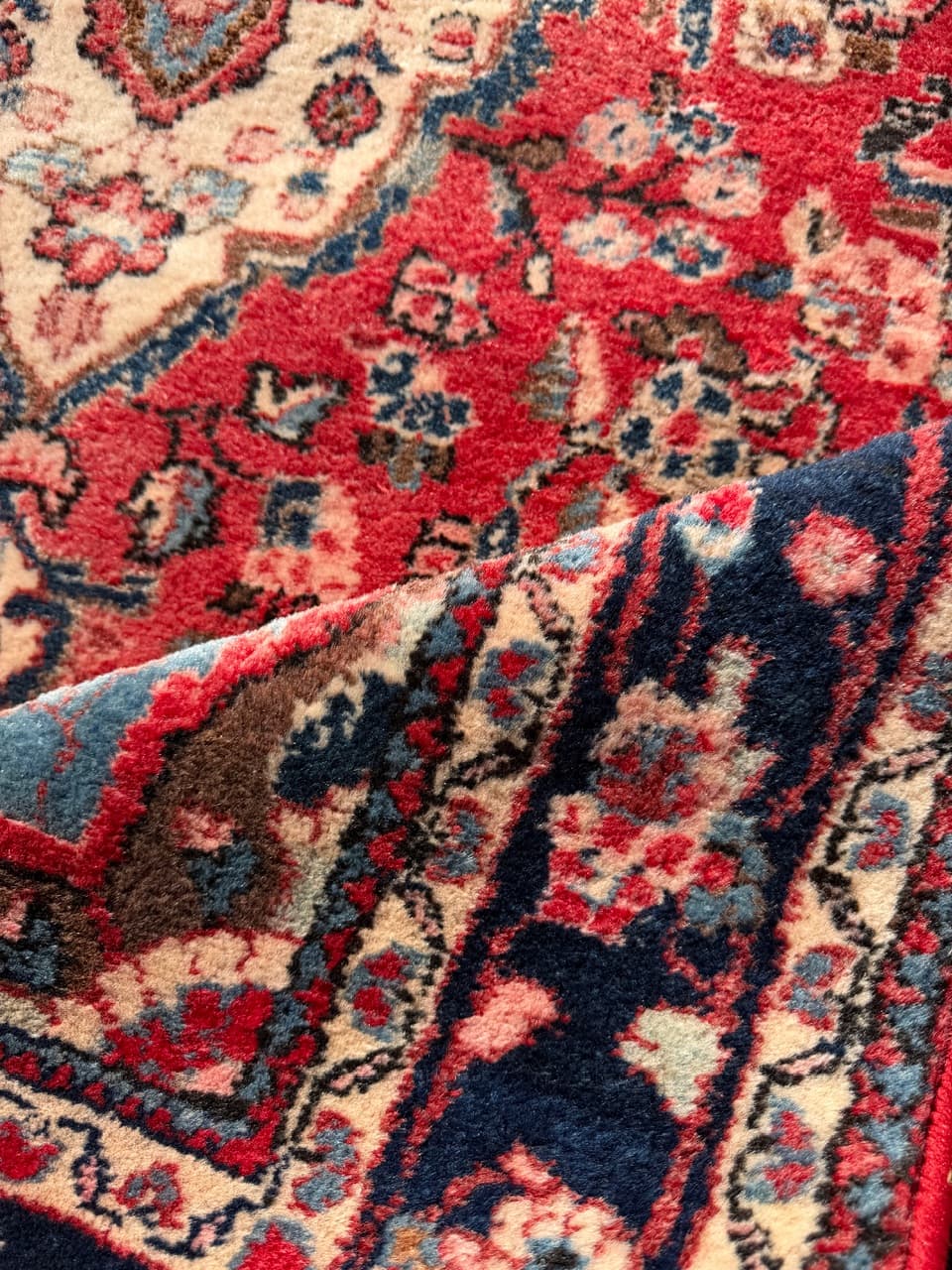 Dywan Hamadan 210x135 cm, czerwony, wełna, Iran - 289191