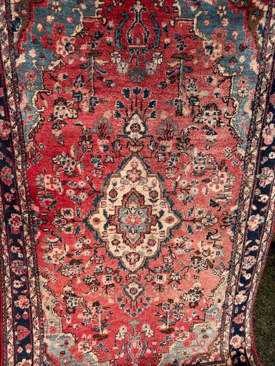 Dywan Hamadan 210x135 cm, czerwony, wełna, Iran - 289195