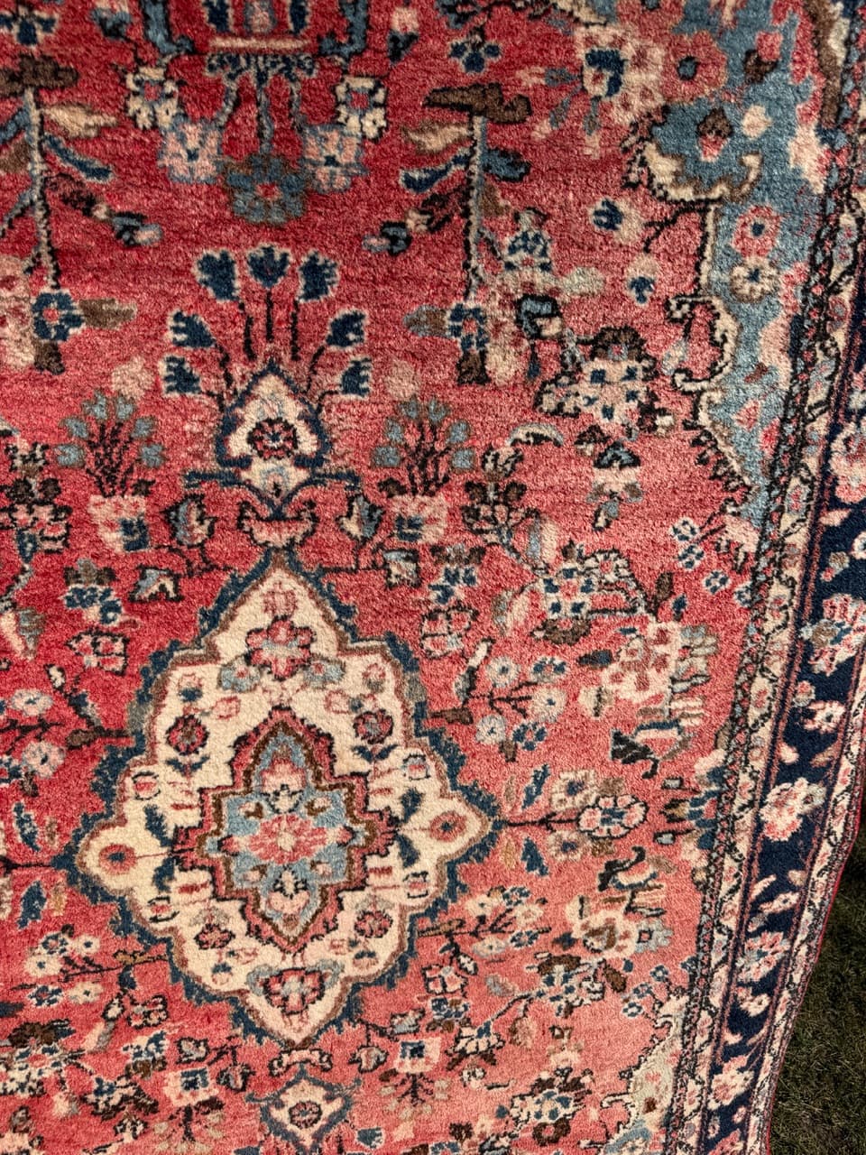 Dywan Hamadan 210x135 cm, czerwony, wełna, Iran - 289196