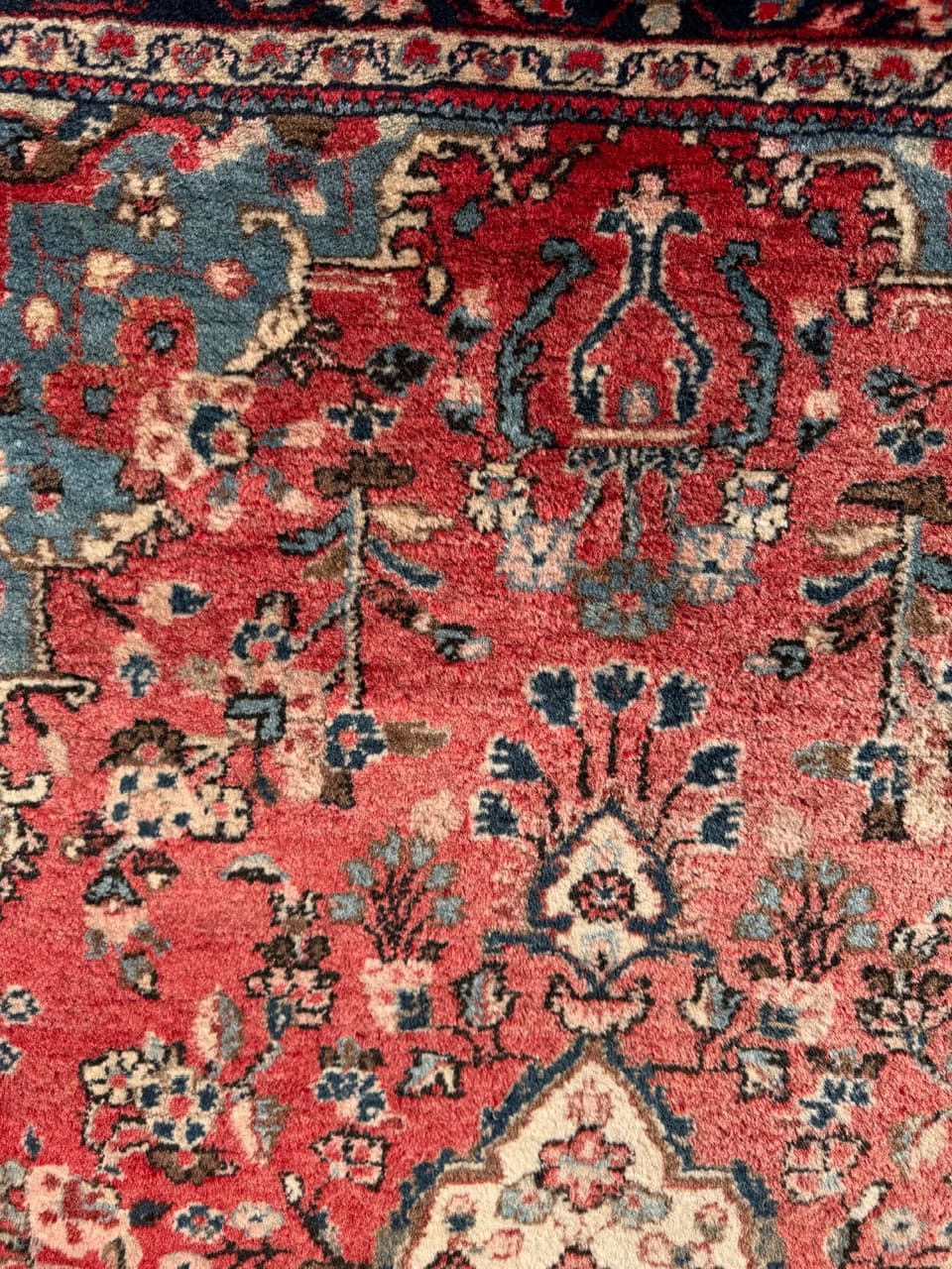 Dywan Hamadan 210x135 cm, czerwony, wełna, Iran - 289198