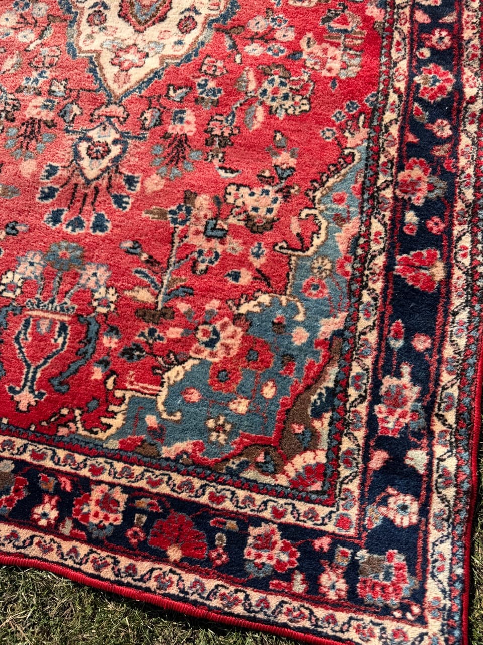 Dywan Hamadan 210x135 cm, czerwony, wełna, Iran - 289190