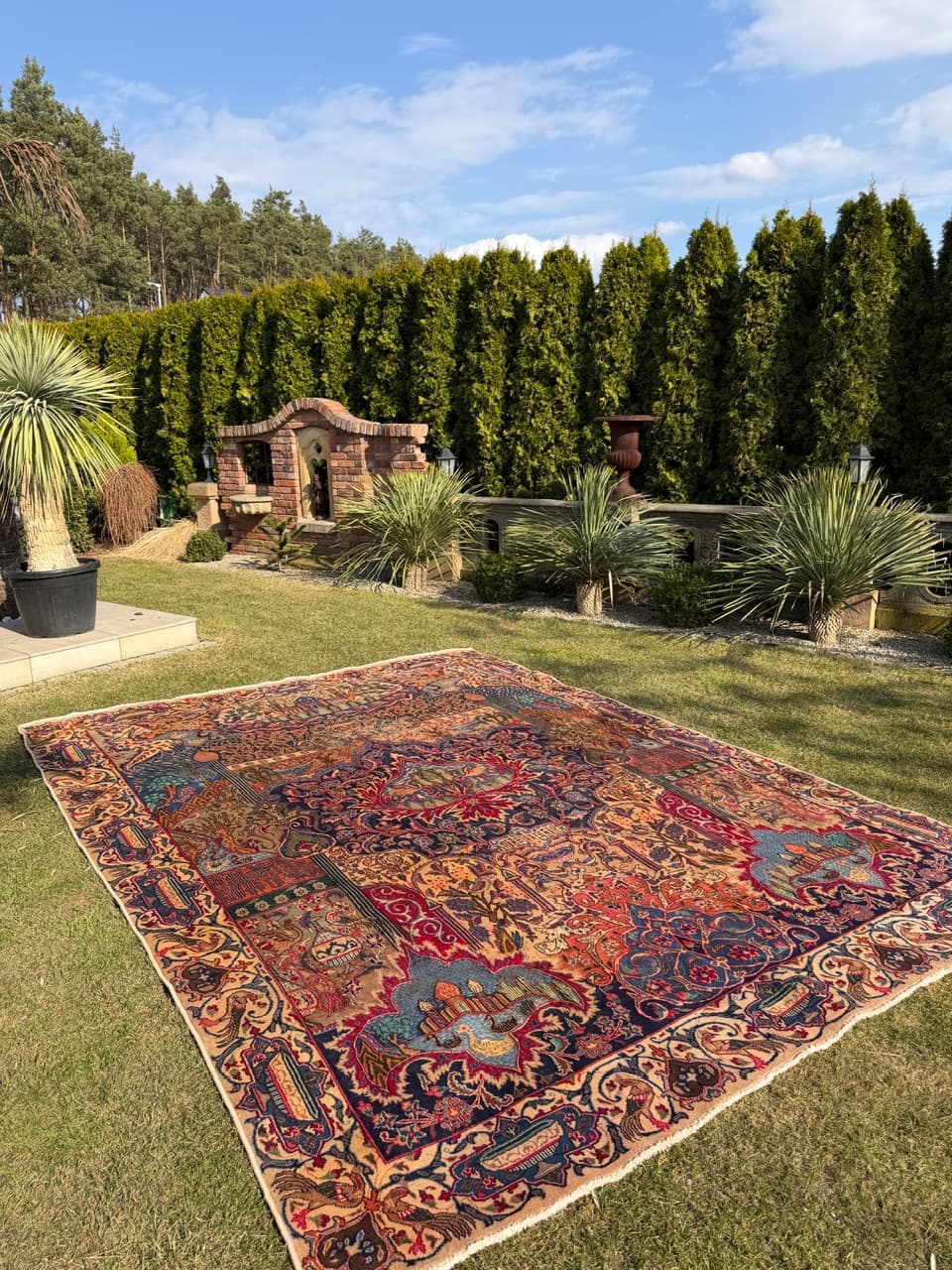 Dywan perski Kaschmar Figural, 395x290 cm, multikolor, wełna, Iran" - 289212