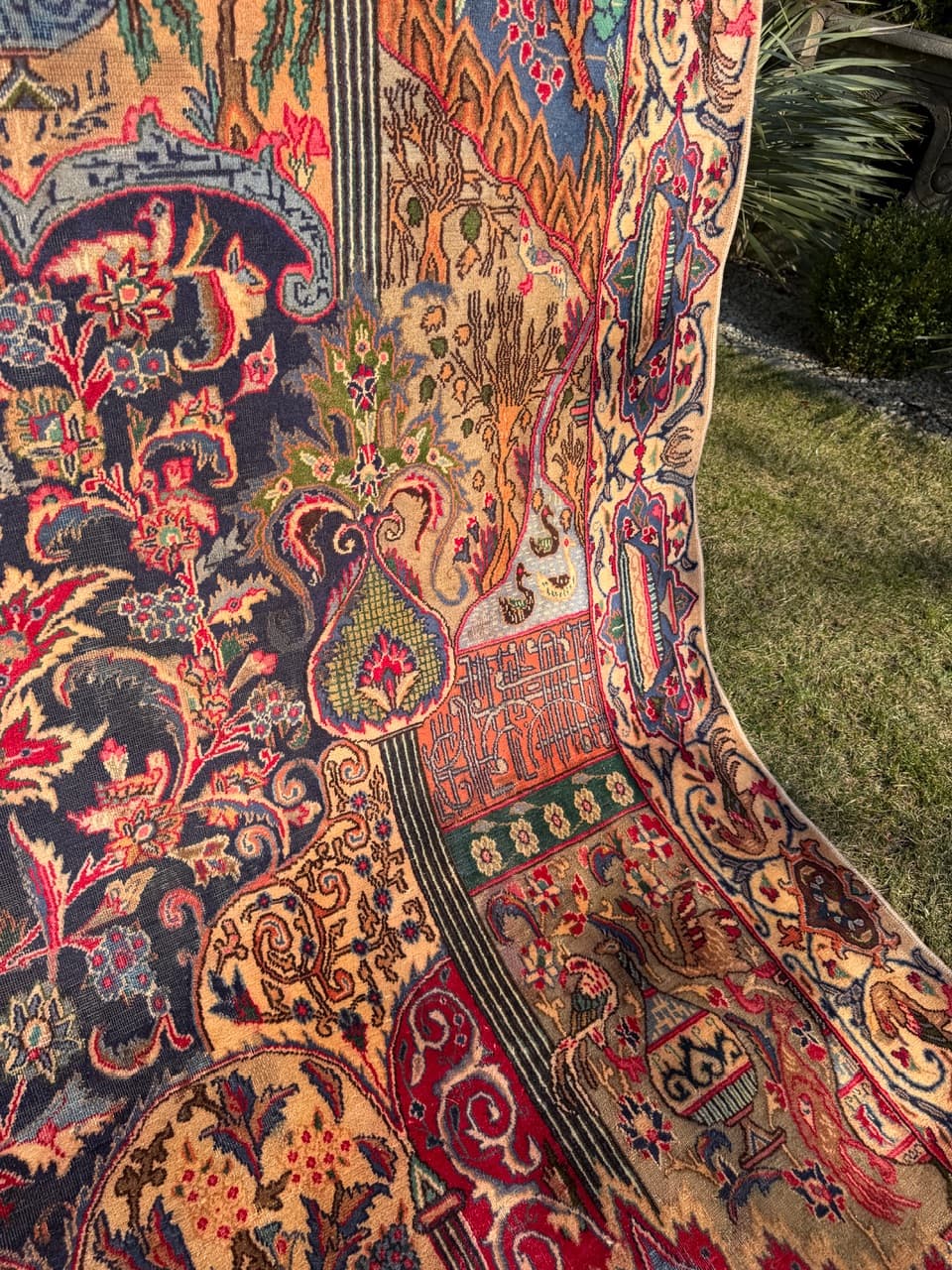 Dywan perski Kaschmar Figural, 395x290 cm, multikolor, wełna, Iran" - 289209