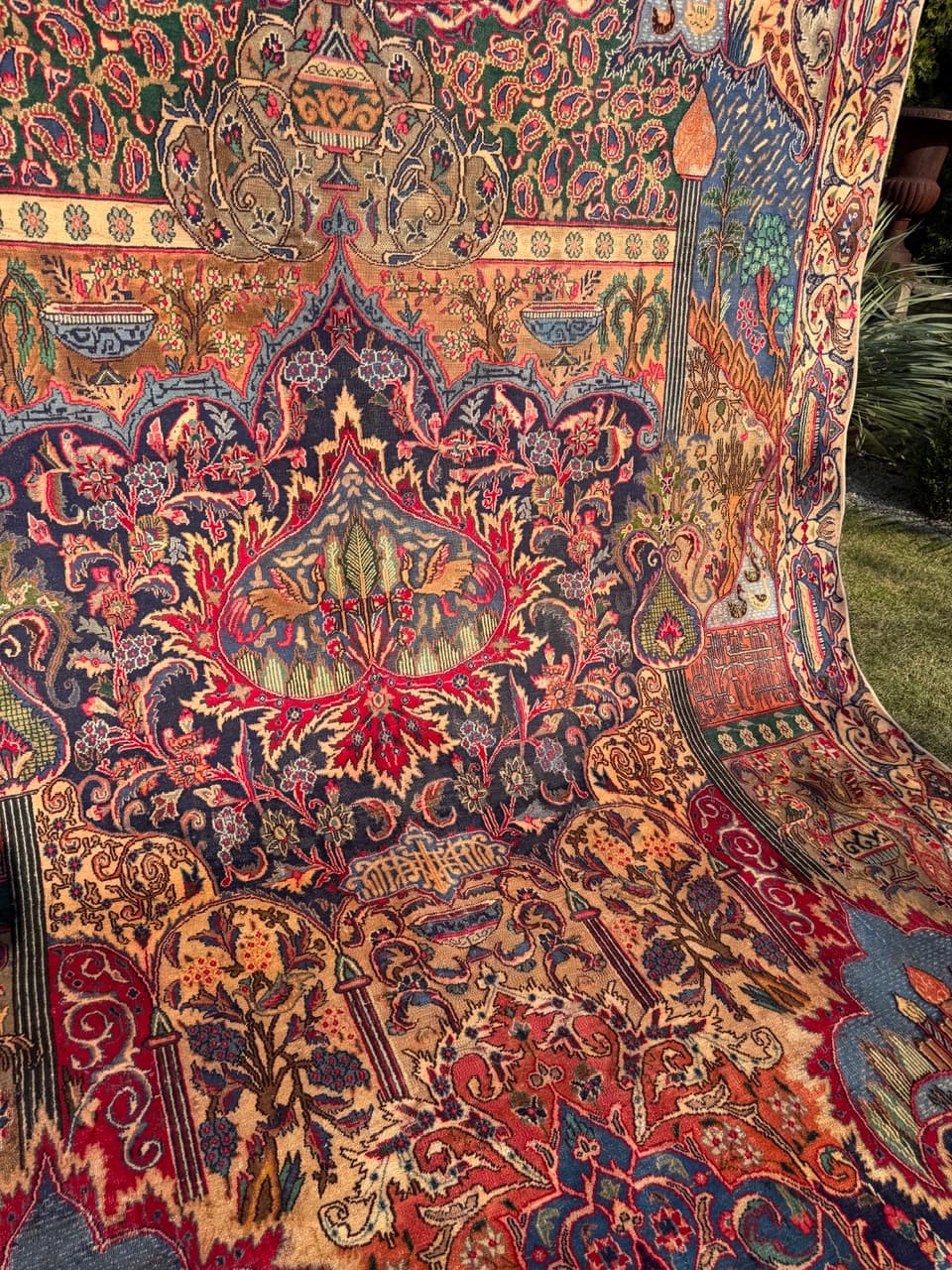 Dywan perski Kaschmar Figural, 395x290 cm, multikolor, wełna, Iran" - 289213