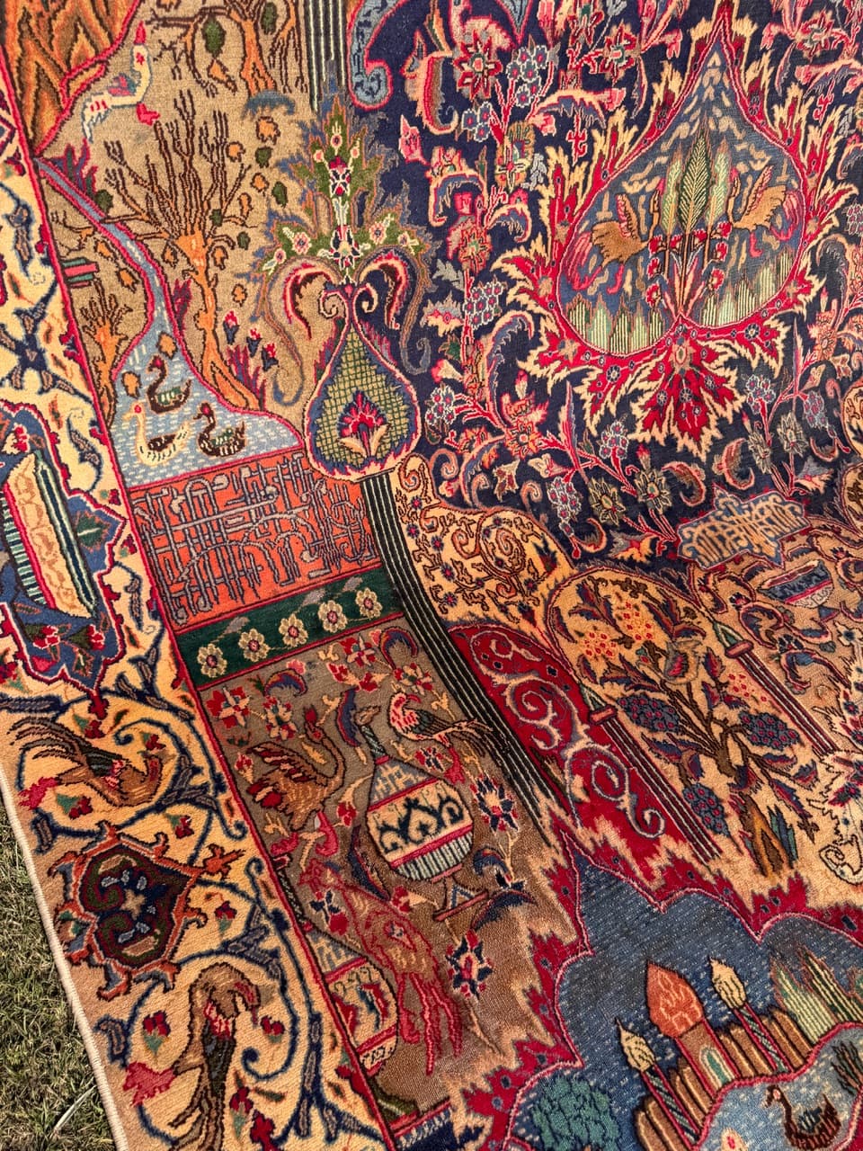 Dywan perski Kaschmar Figural, 395x290 cm, multikolor, wełna, Iran" - 289208