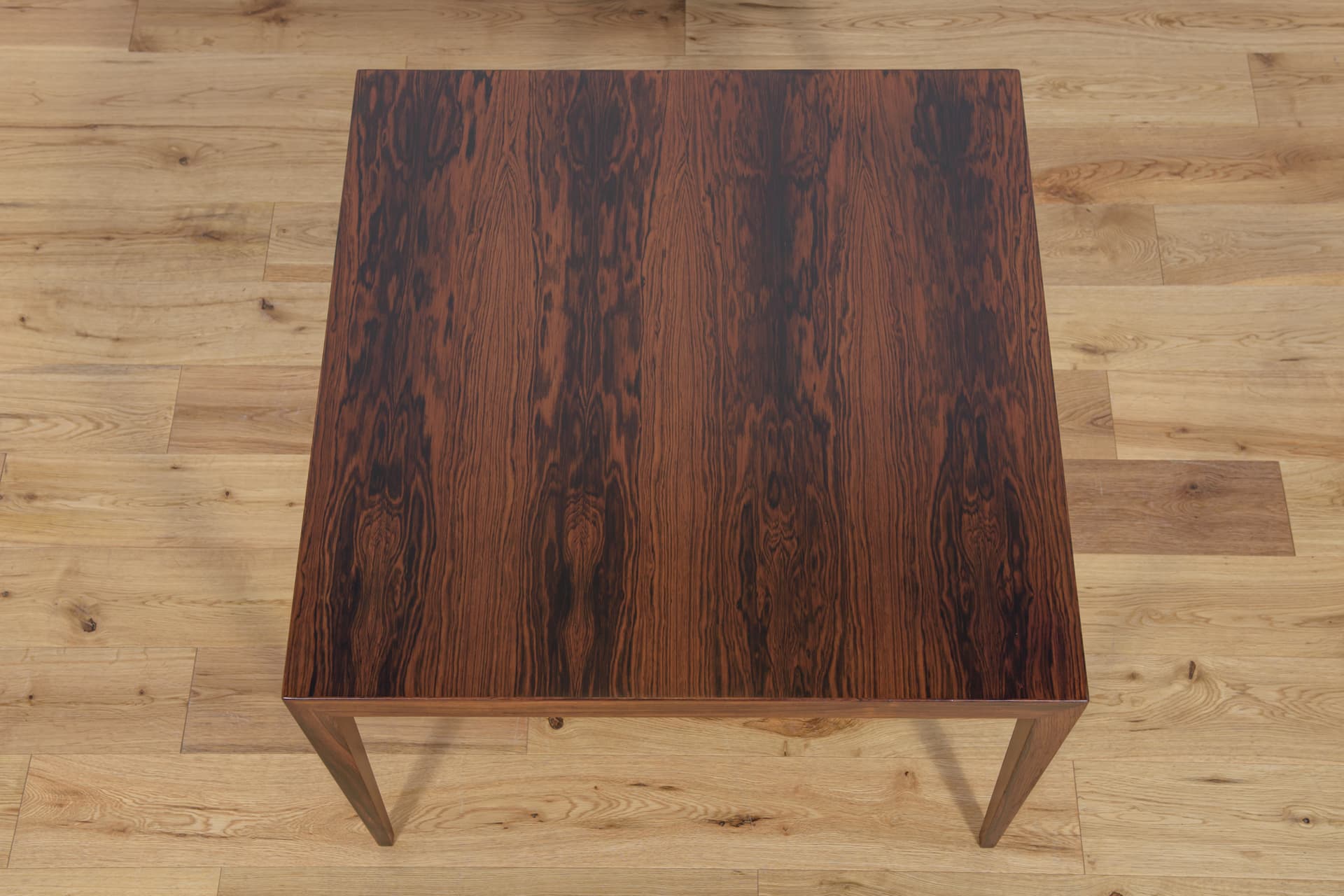 Coffee table, brown rosewood, by S. Hansen, Denmark, 1960s. - 289297
