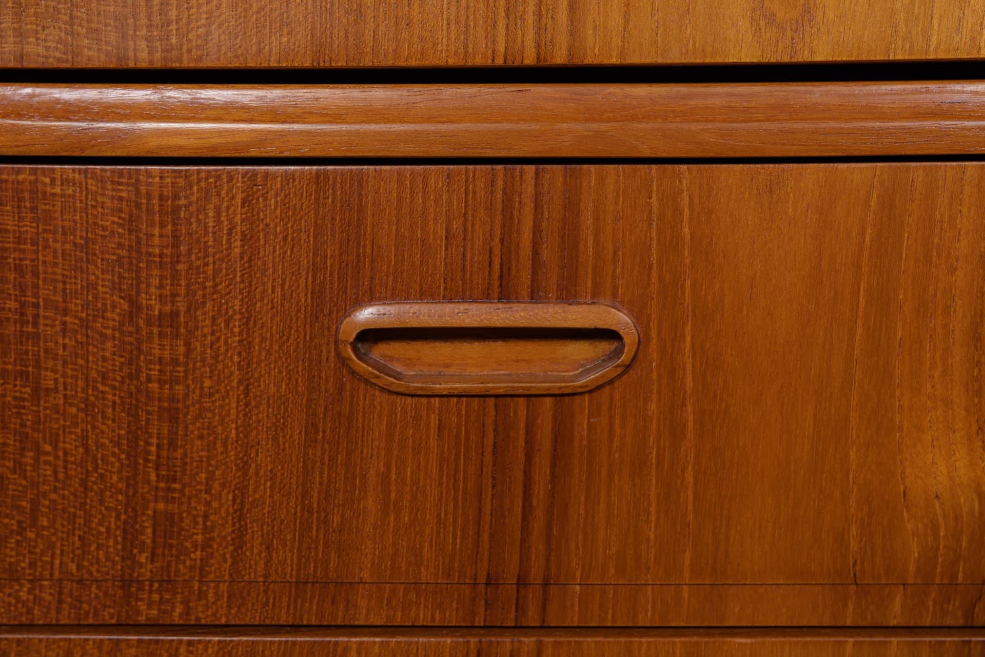 Toaletka, teak brązowy, Dania, lata 60. - 289369