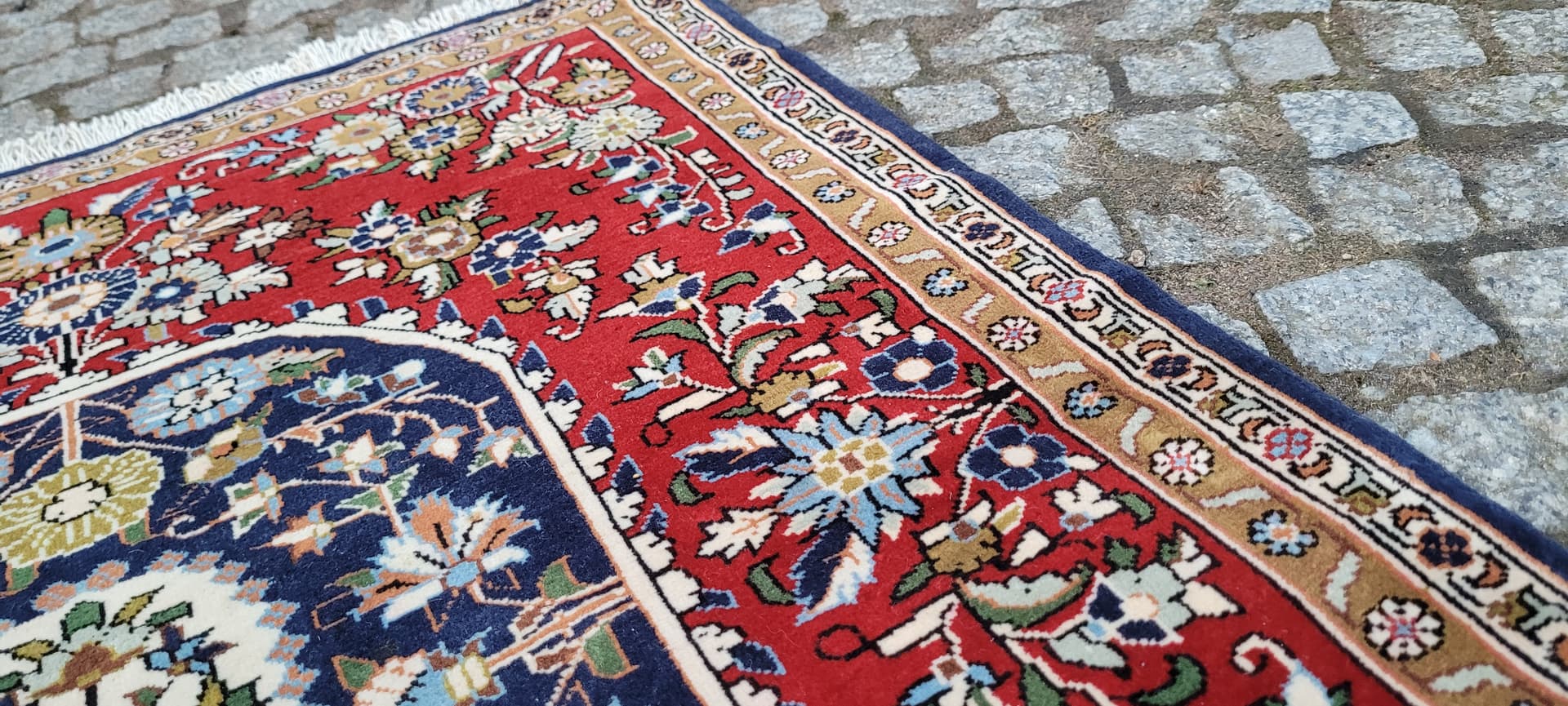 Dywan Ghom, multikolor, wełna kork bawełna, Iran, 77x105 cm - 289402