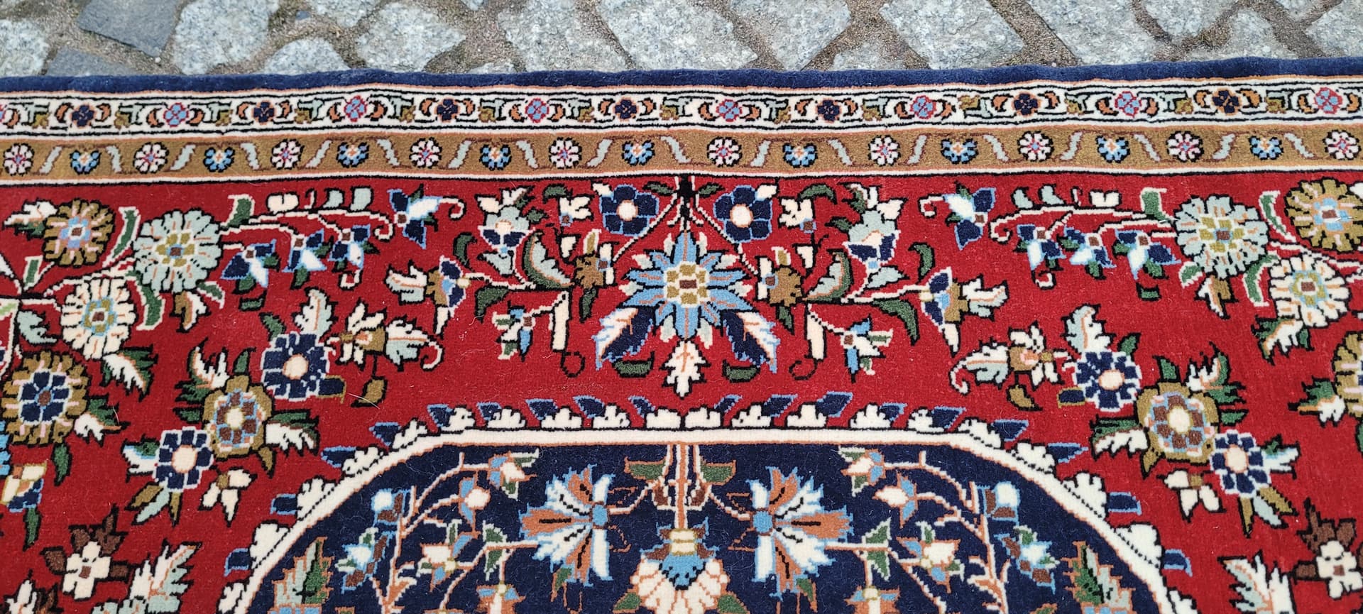 Dywan Ghom, multikolor, wełna kork bawełna, Iran, 77x105 cm - 289404