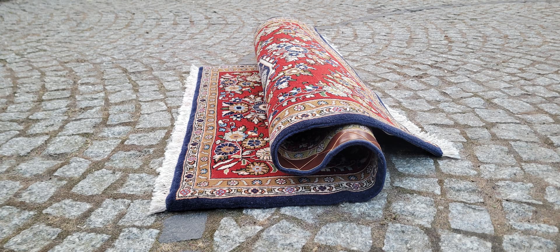 Dywan Ghom, multikolor, wełna kork bawełna, Iran, 77x105 cm - 289398