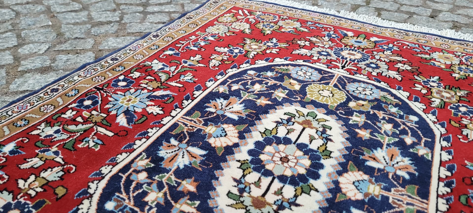 Dywan Ghom, multikolor, wełna kork bawełna, Iran, 77x105 cm - 289401