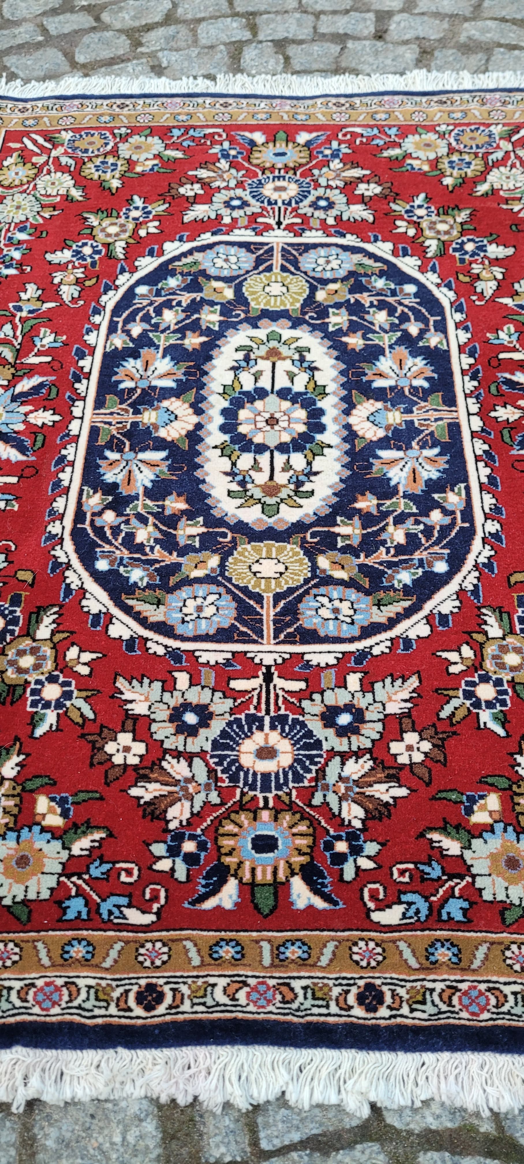 Dywan Ghom, multikolor, wełna kork bawełna, Iran, 77x105 cm - 289399