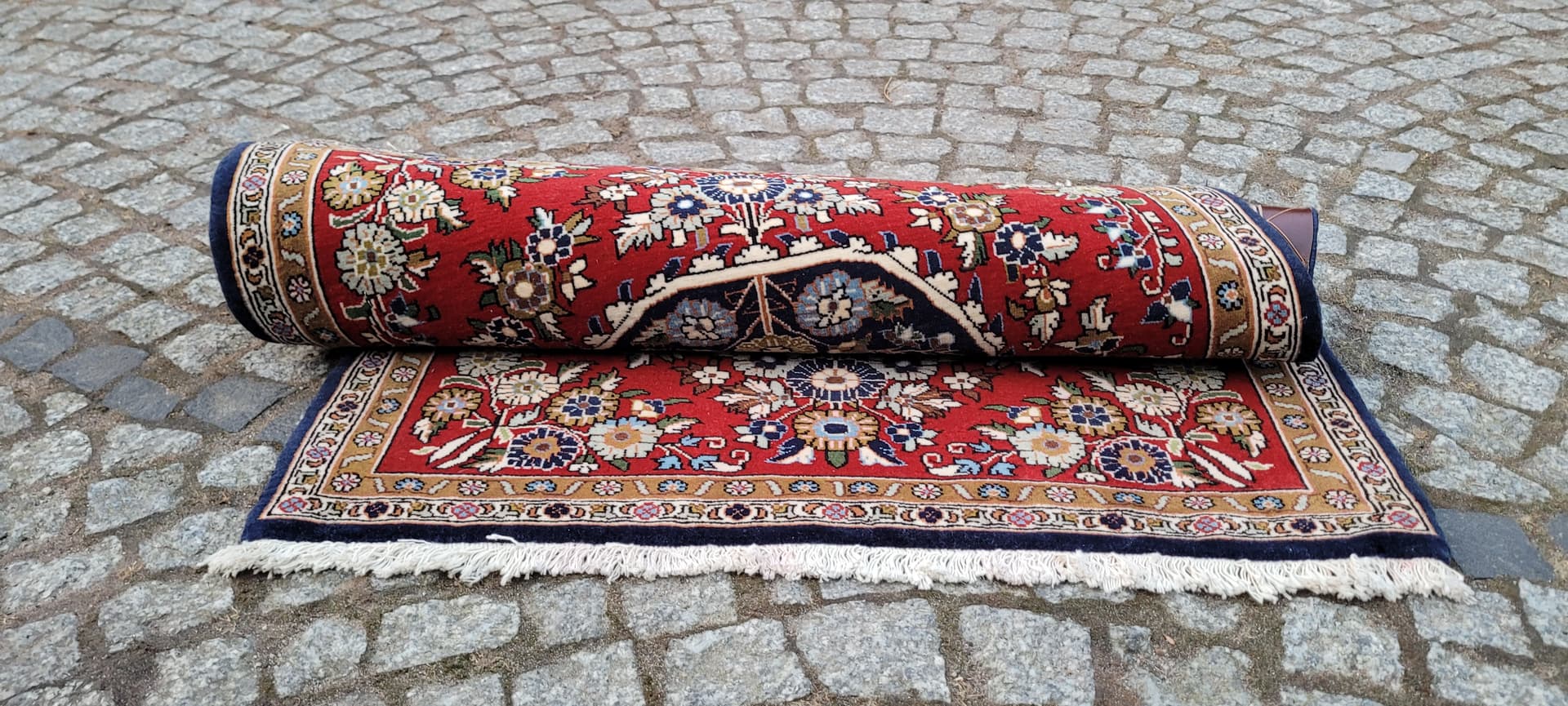 Dywan Ghom, multikolor, wełna kork bawełna, Iran, 77x105 cm - 289400