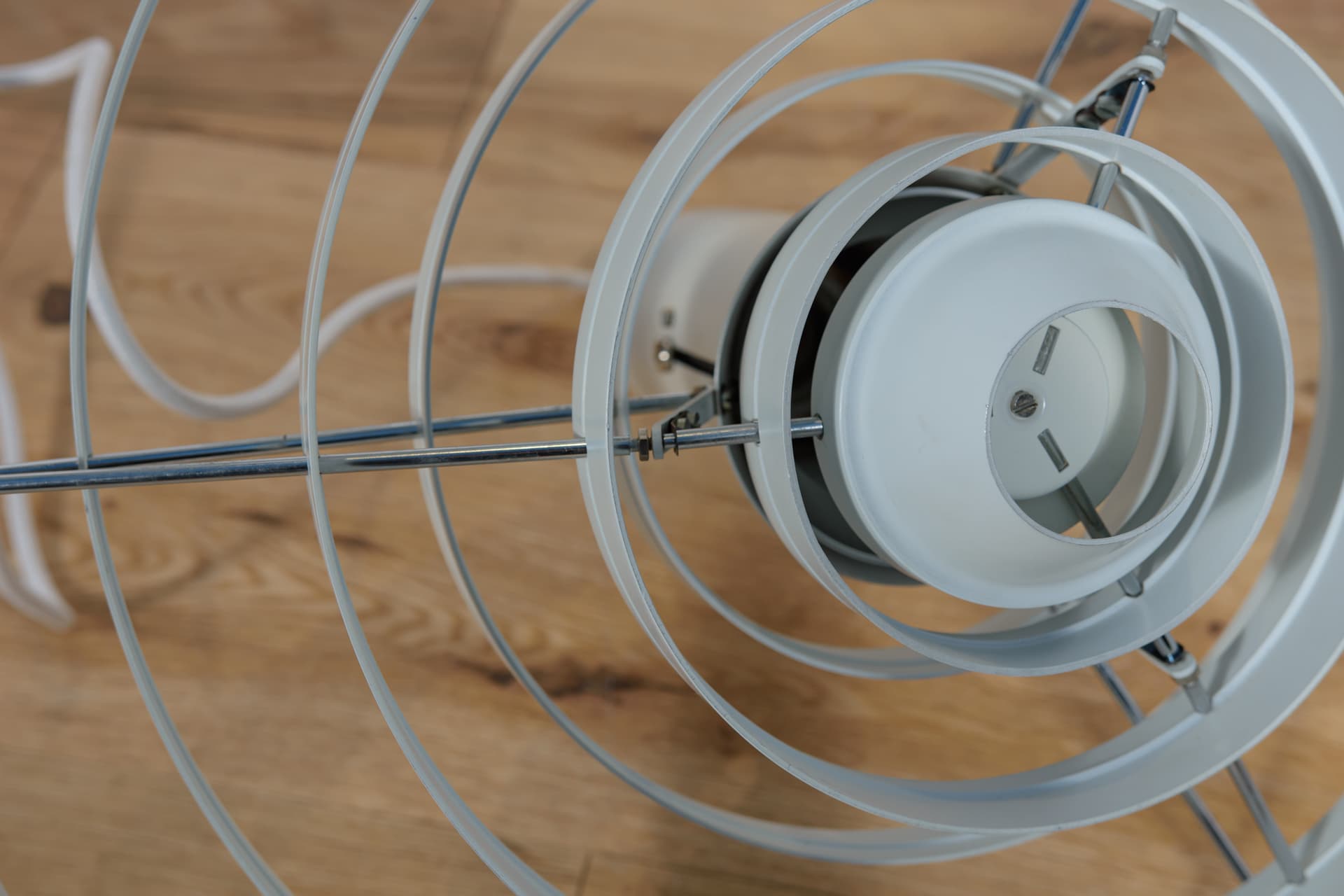 Lampa wisząca Fibonacci, metal szary, proj. S. Frandsen, Fog & Mørup, Dania, lata 60. - 289425