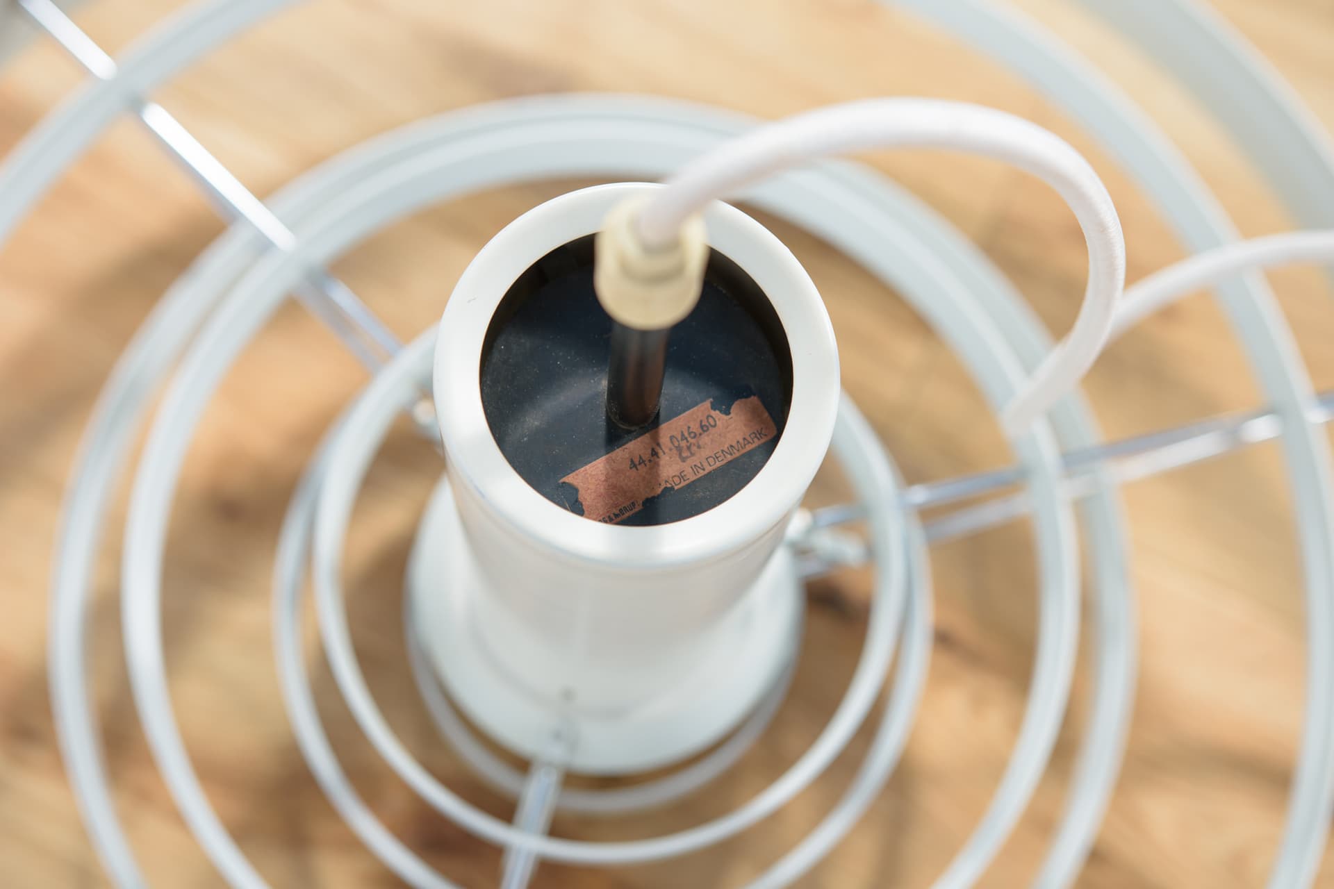 Lampa wisząca Fibonacci, metal szary, proj. S. Frandsen, Fog & Mørup, Dania, lata 60. - 289421