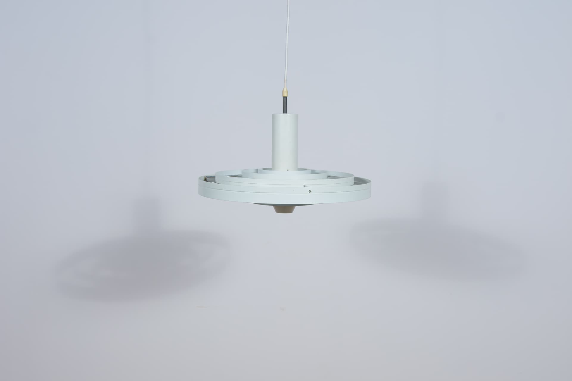 Lampa wisząca Fibonacci, metal szary, proj. S. Frandsen, Fog & Mørup, Dania, lata 60. - 289414