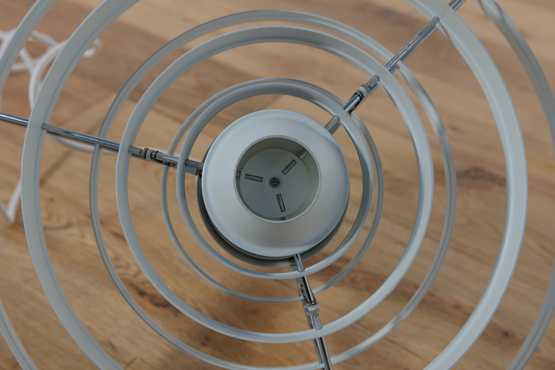 Lampa wisząca Fibonacci, metal szary, proj. S. Frandsen, Fog & Mørup, Dania, lata 60. - 289426