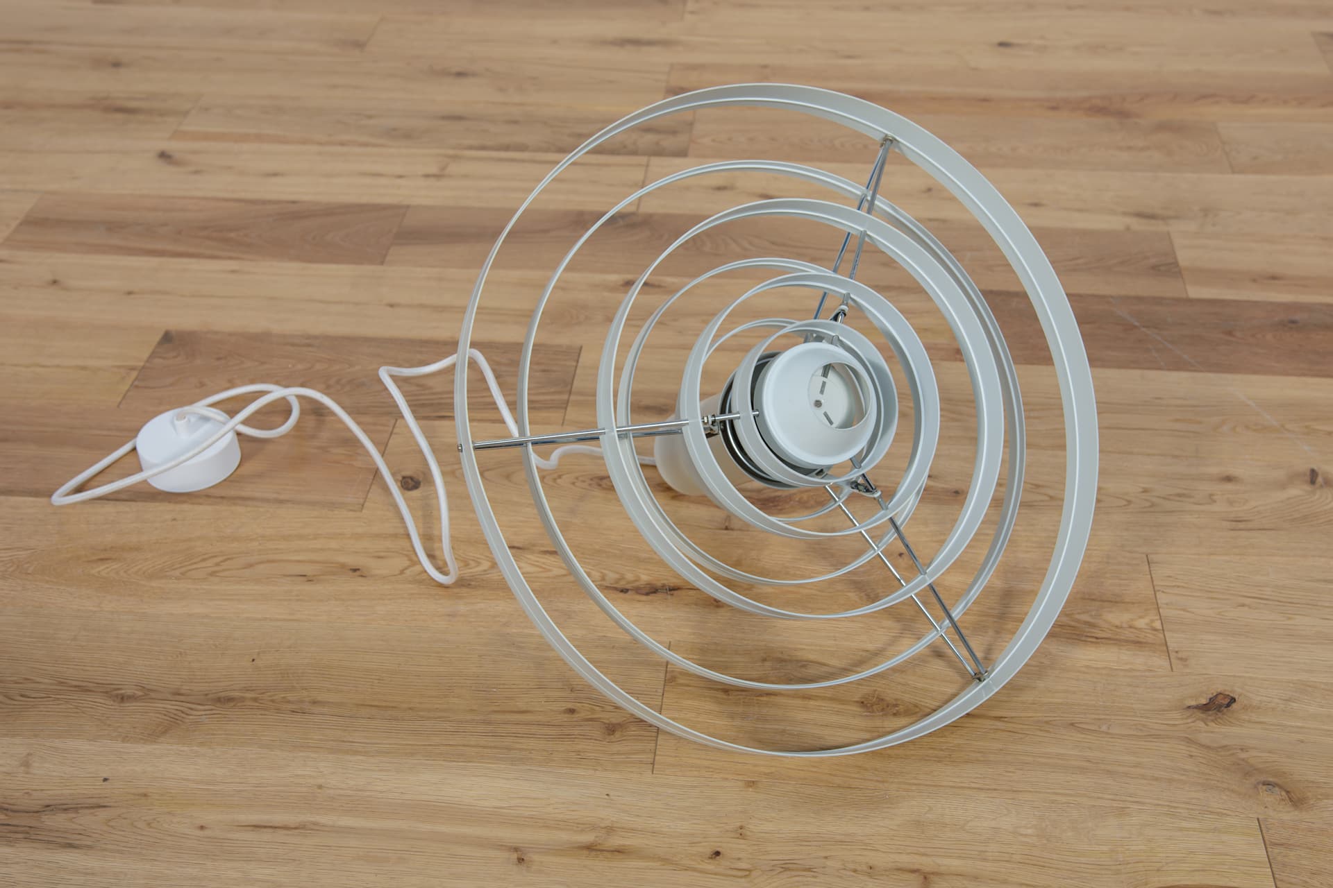 Lampa wisząca Fibonacci, metal szary, proj. S. Frandsen, Fog & Mørup, Dania, lata 60. - 289420