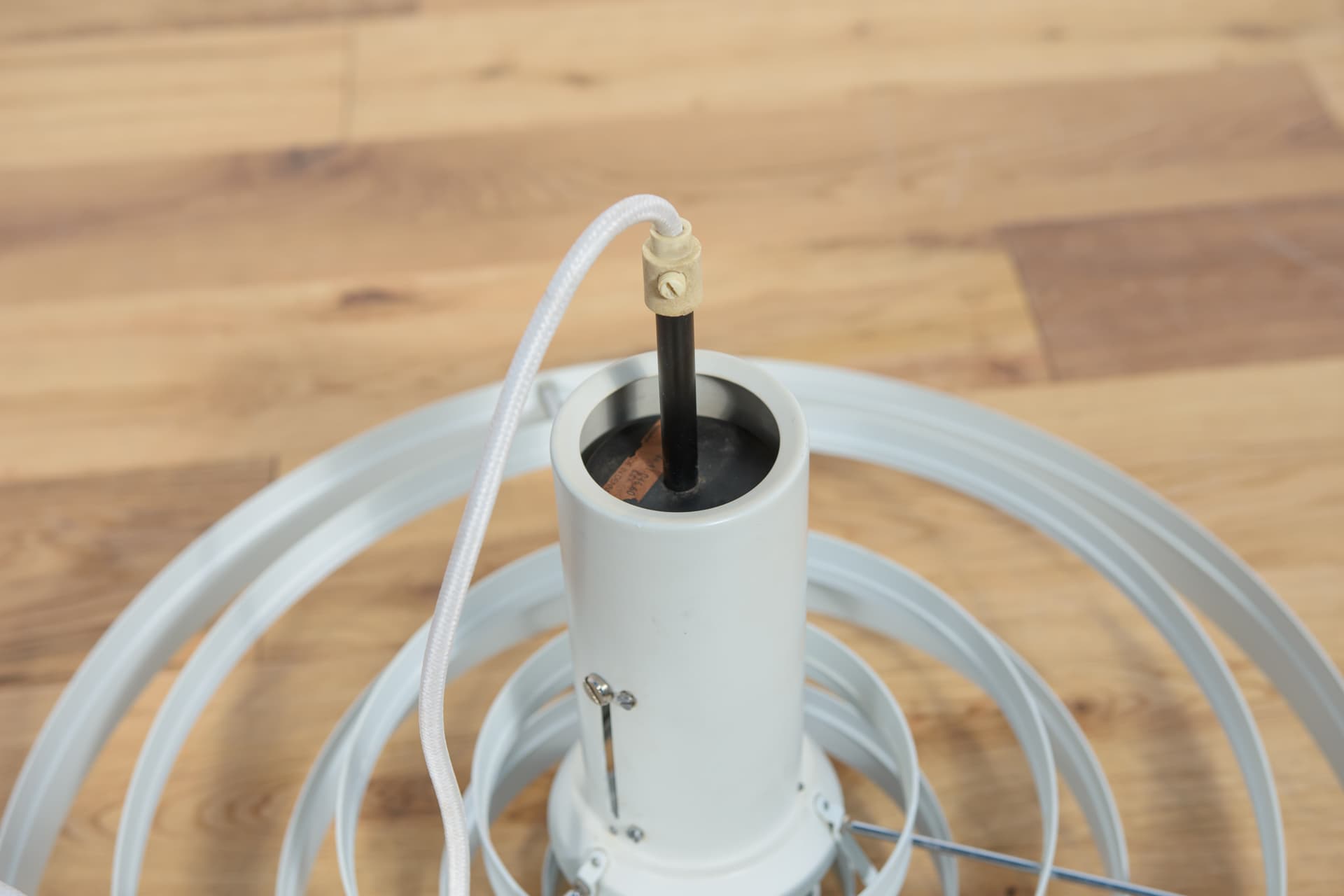 Lampa wisząca Fibonacci, metal szary, proj. S. Frandsen, Fog & Mørup, Dania, lata 60. - 289422