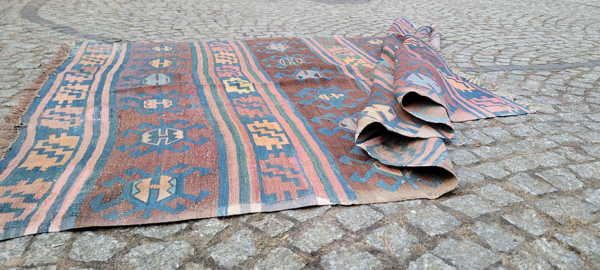 Kilim kurdyjski, multikolor, wełna, Iran, początek XX w. - 289429