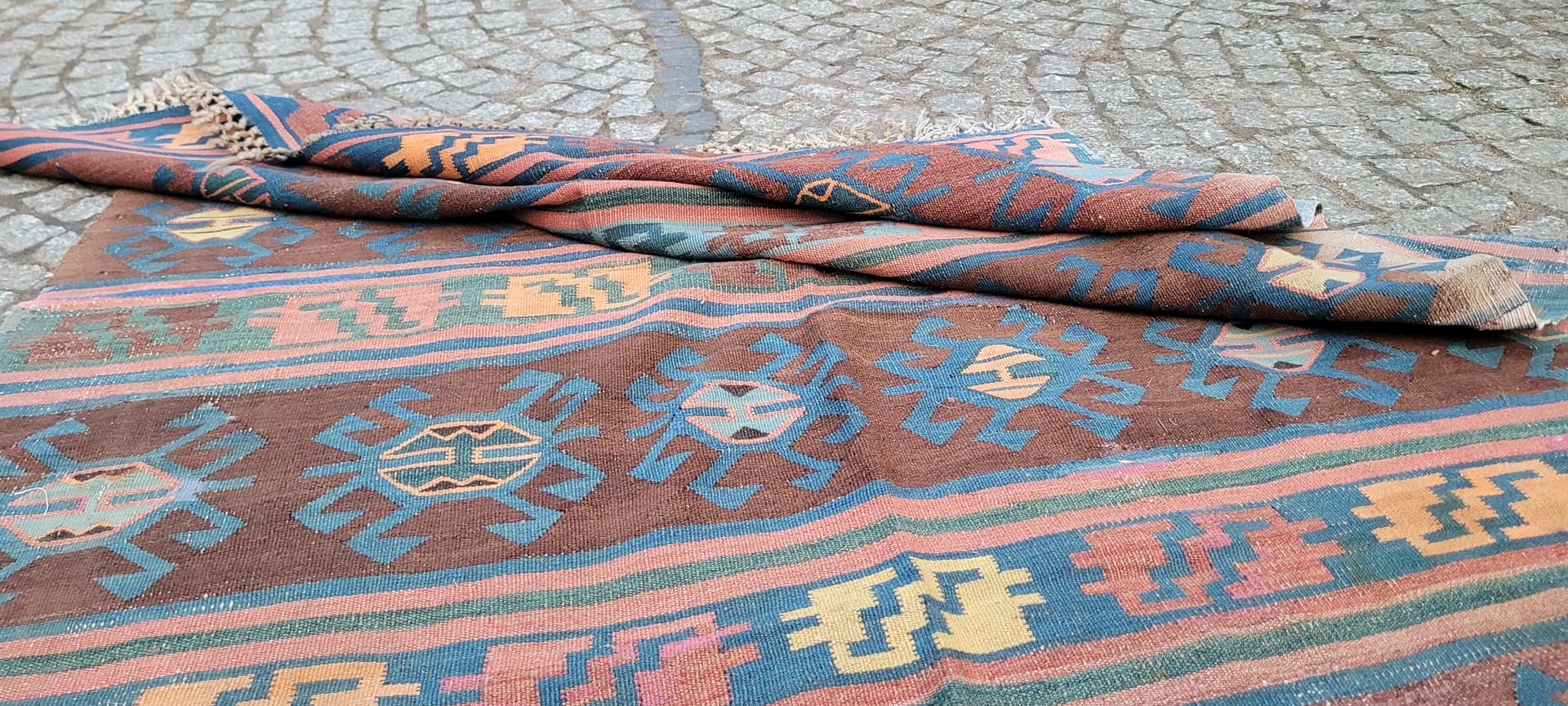 Kilim kurdyjski, multikolor, wełna, Iran, początek XX w. - 289438
