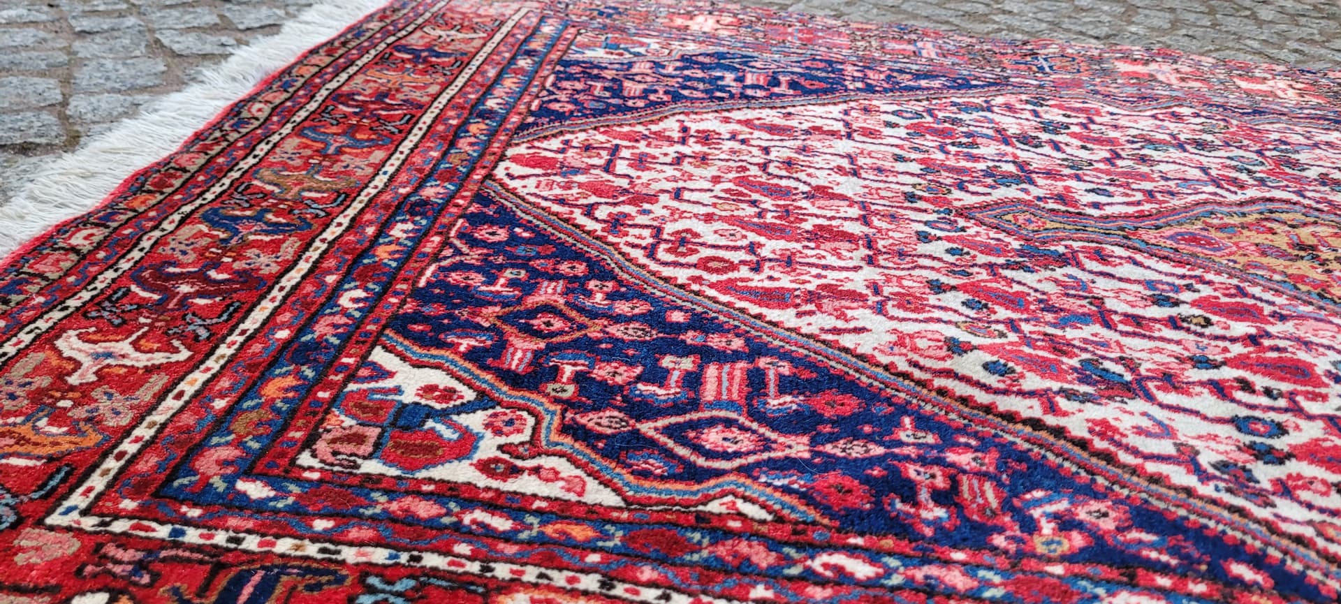 Dywan Senneh, multikolor, wełna, Iran, lata 70. - 289441