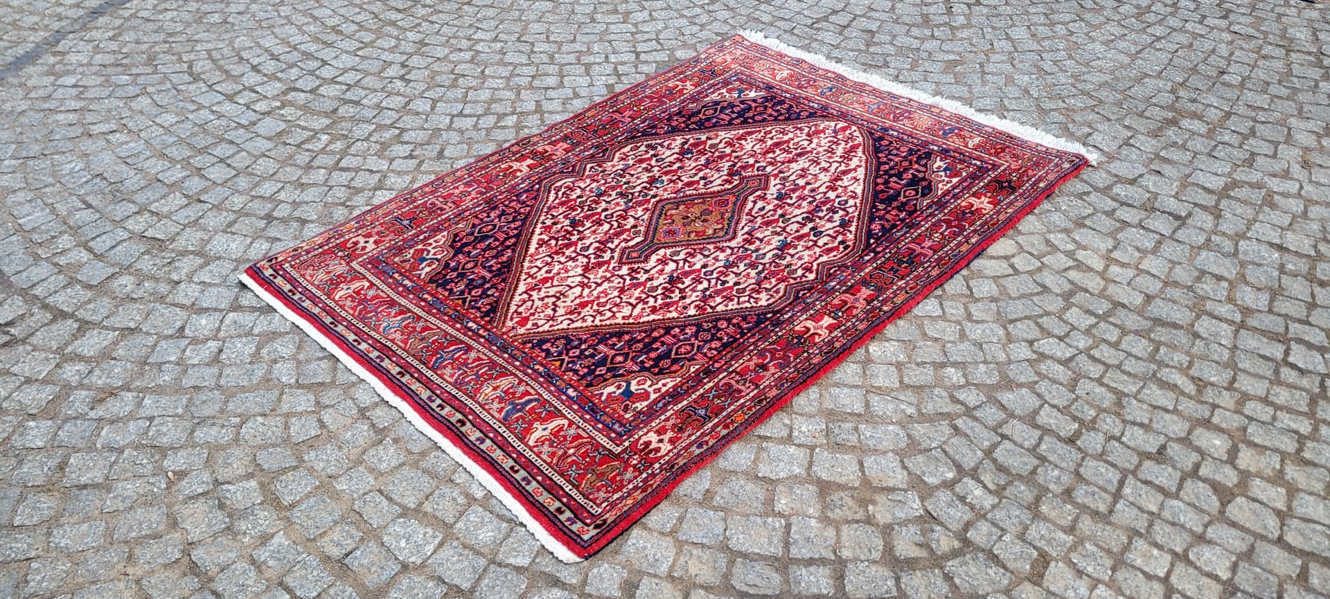 Dywan Senneh, multikolor, wełna, Iran, lata 70. - 289448