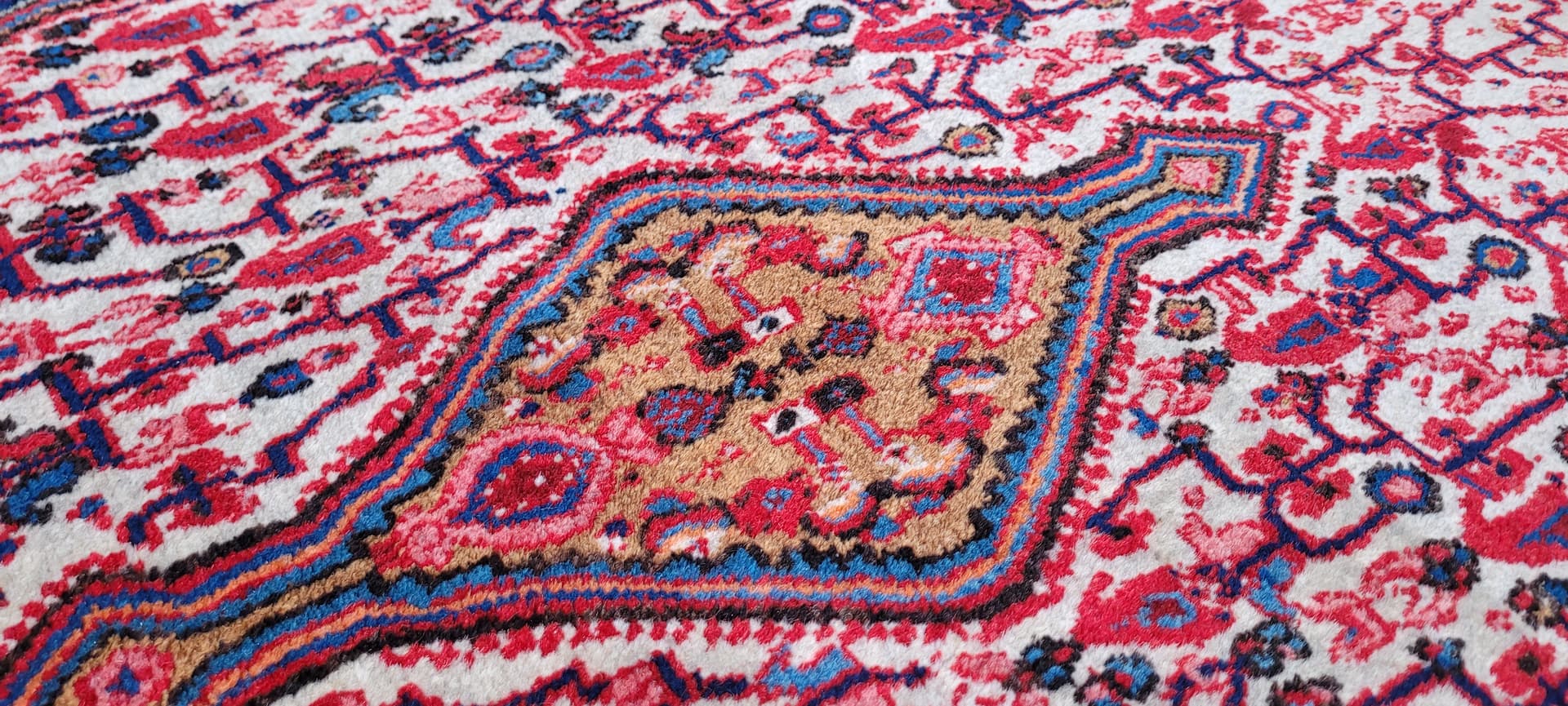 Dywan Senneh, multikolor, wełna, Iran, lata 70. - 289442