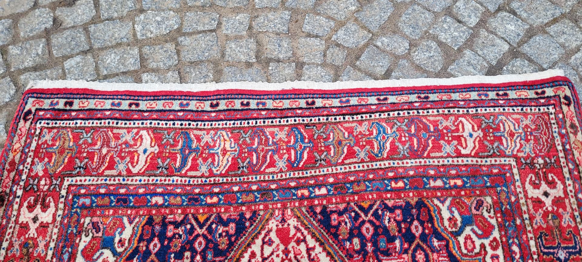 Dywan Senneh, multikolor, wełna, Iran, lata 70. - 289451