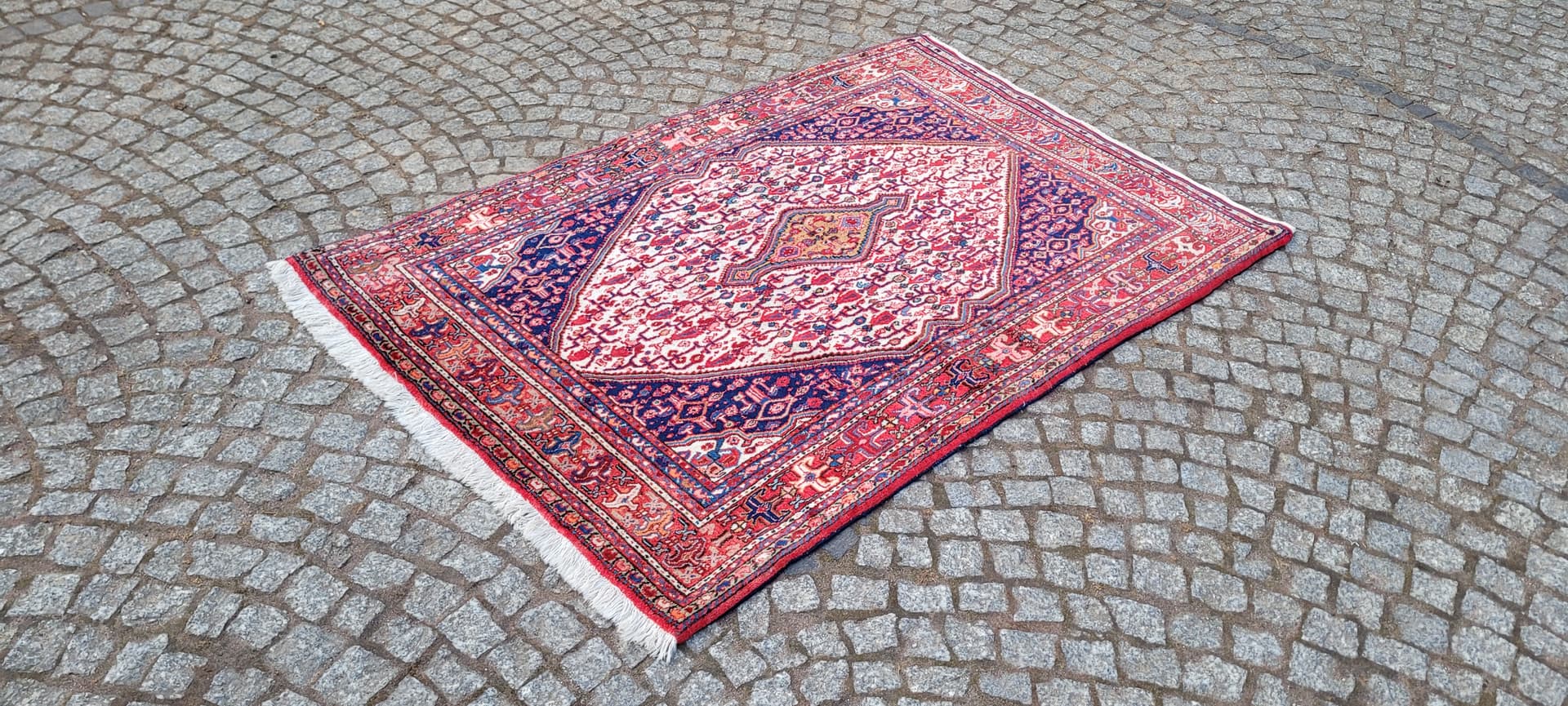 Dywan Senneh, multikolor, wełna, Iran, lata 70. - 289444