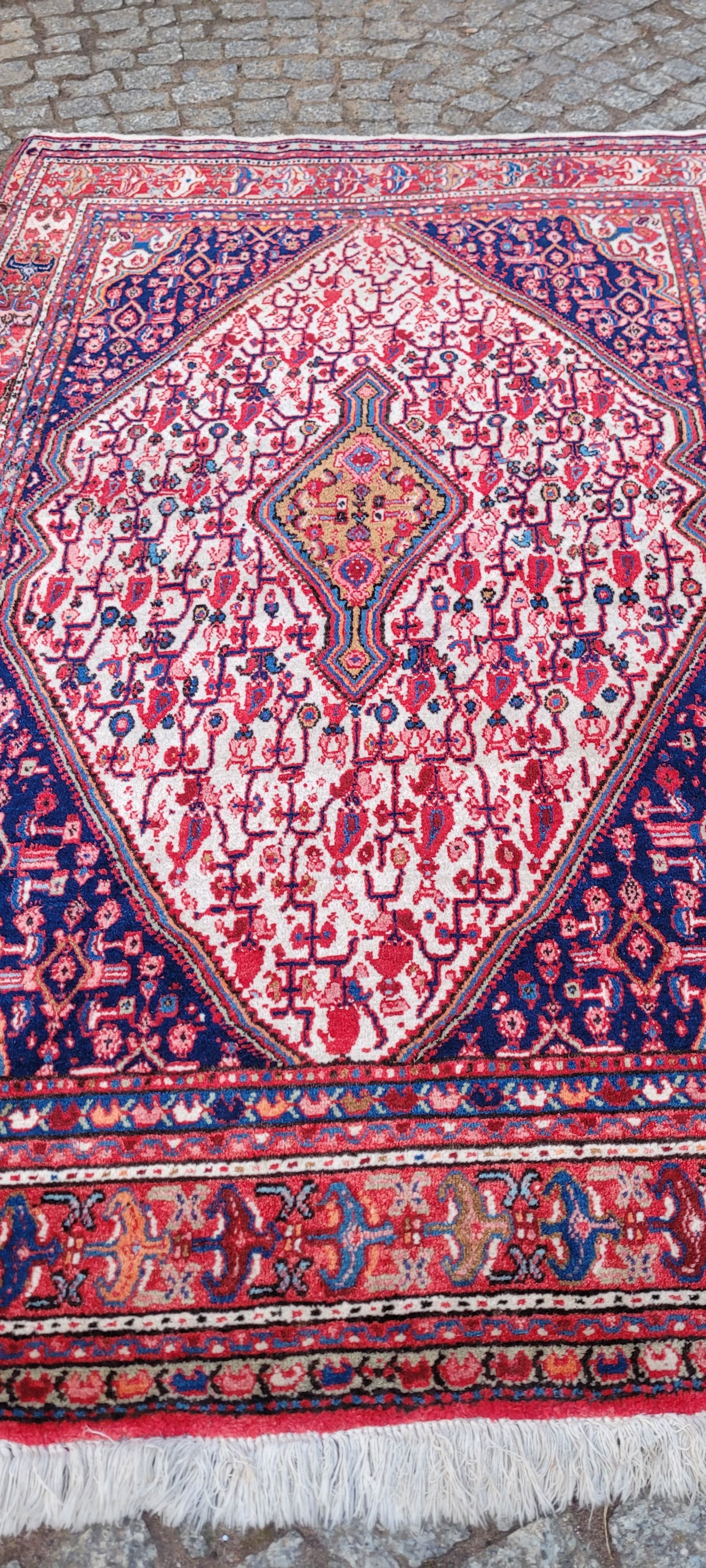 Dywan Senneh, multikolor, wełna, Iran, lata 70. - 289443