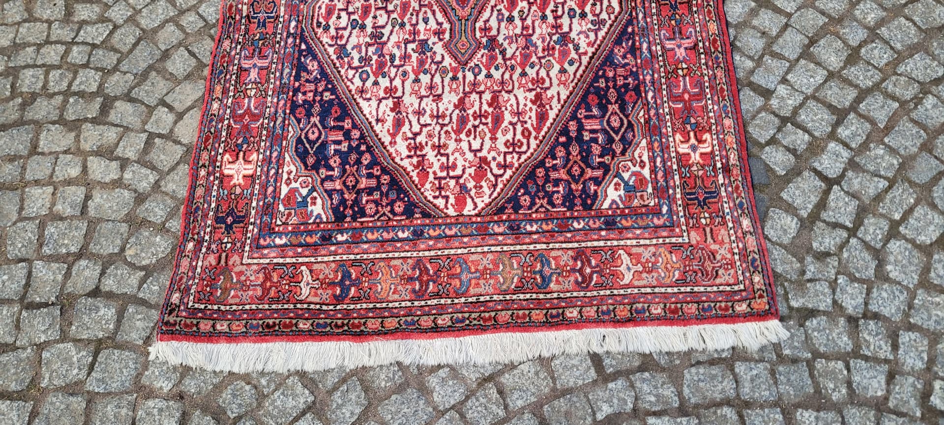 Dywan Senneh, multikolor, wełna, Iran, lata 70. - 289450