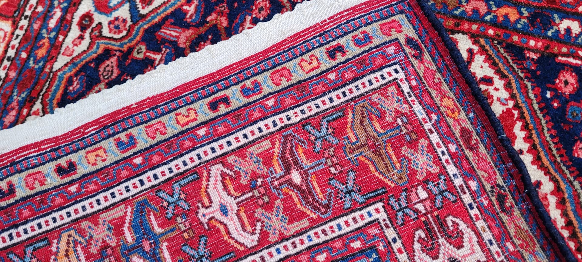 Dywan Senneh, multikolor, wełna, Iran, lata 70. - 289452