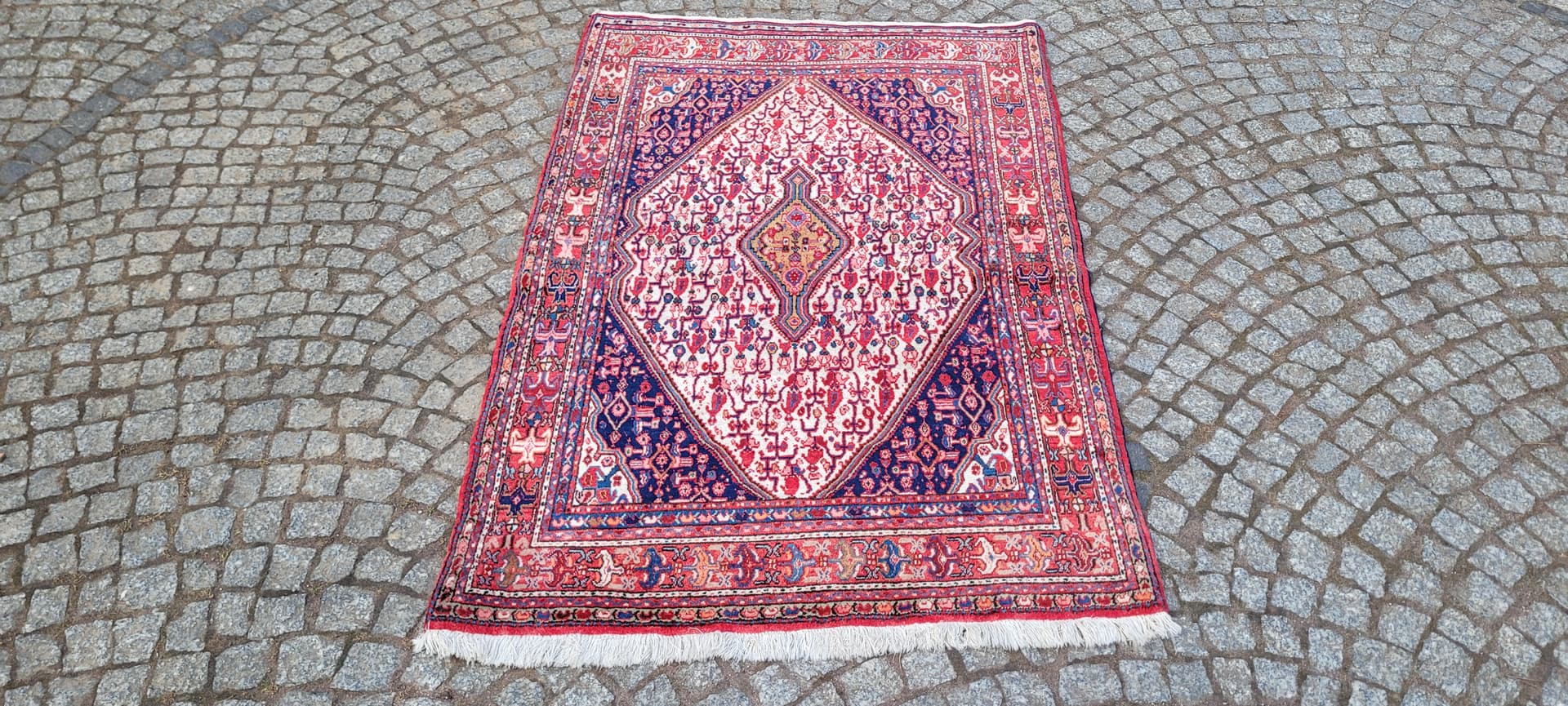 Dywan Senneh, multikolor, wełna, Iran, lata 70. - 289447